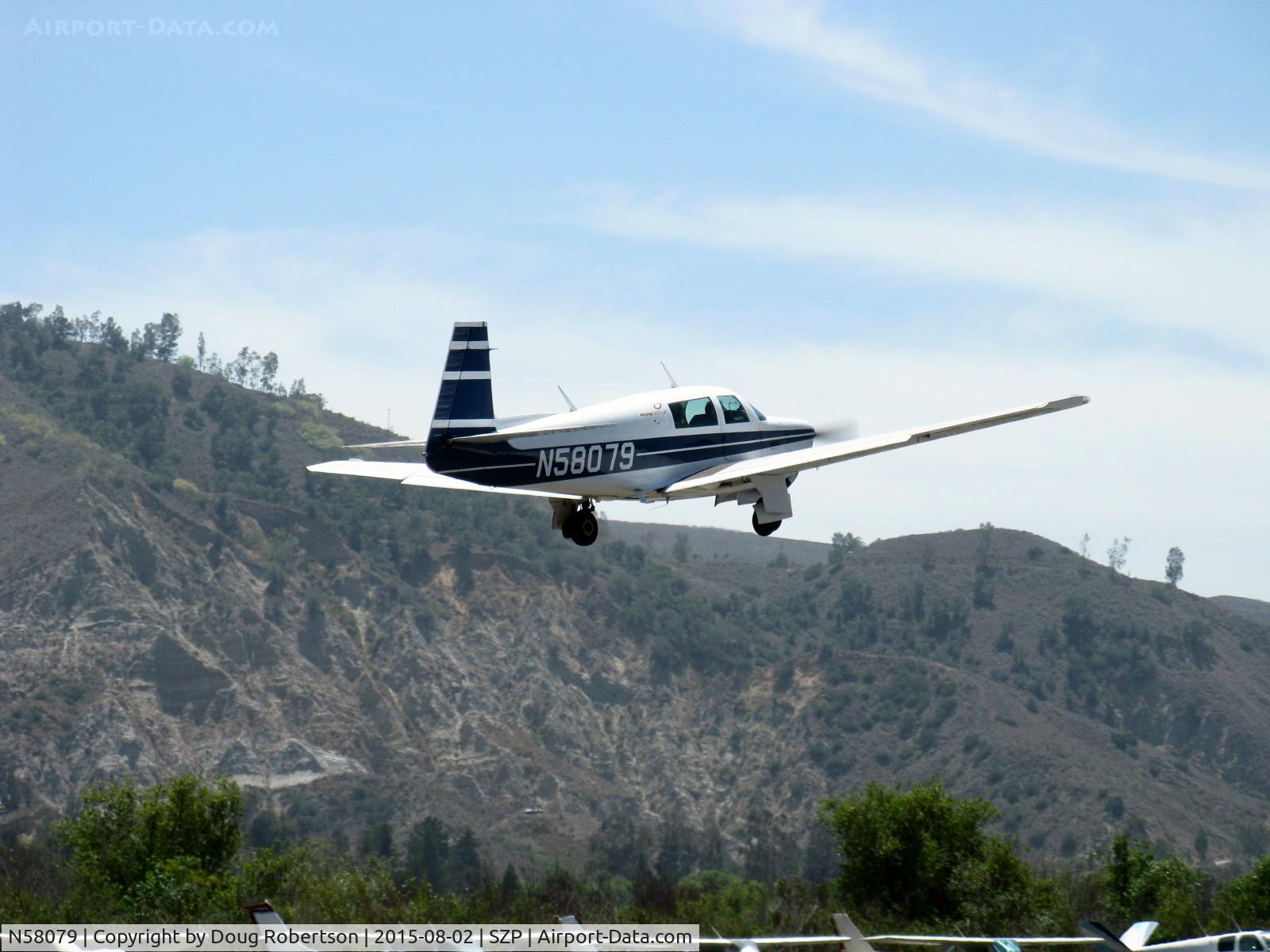 N58079, Mooney M20J 201 C/N 24-1638, 1987 Mooney M20J 201LM (Lean Machine), Lycoming IO-360-A3B6D 200 Hp, SZP-based, takeoff climb Rwy 22