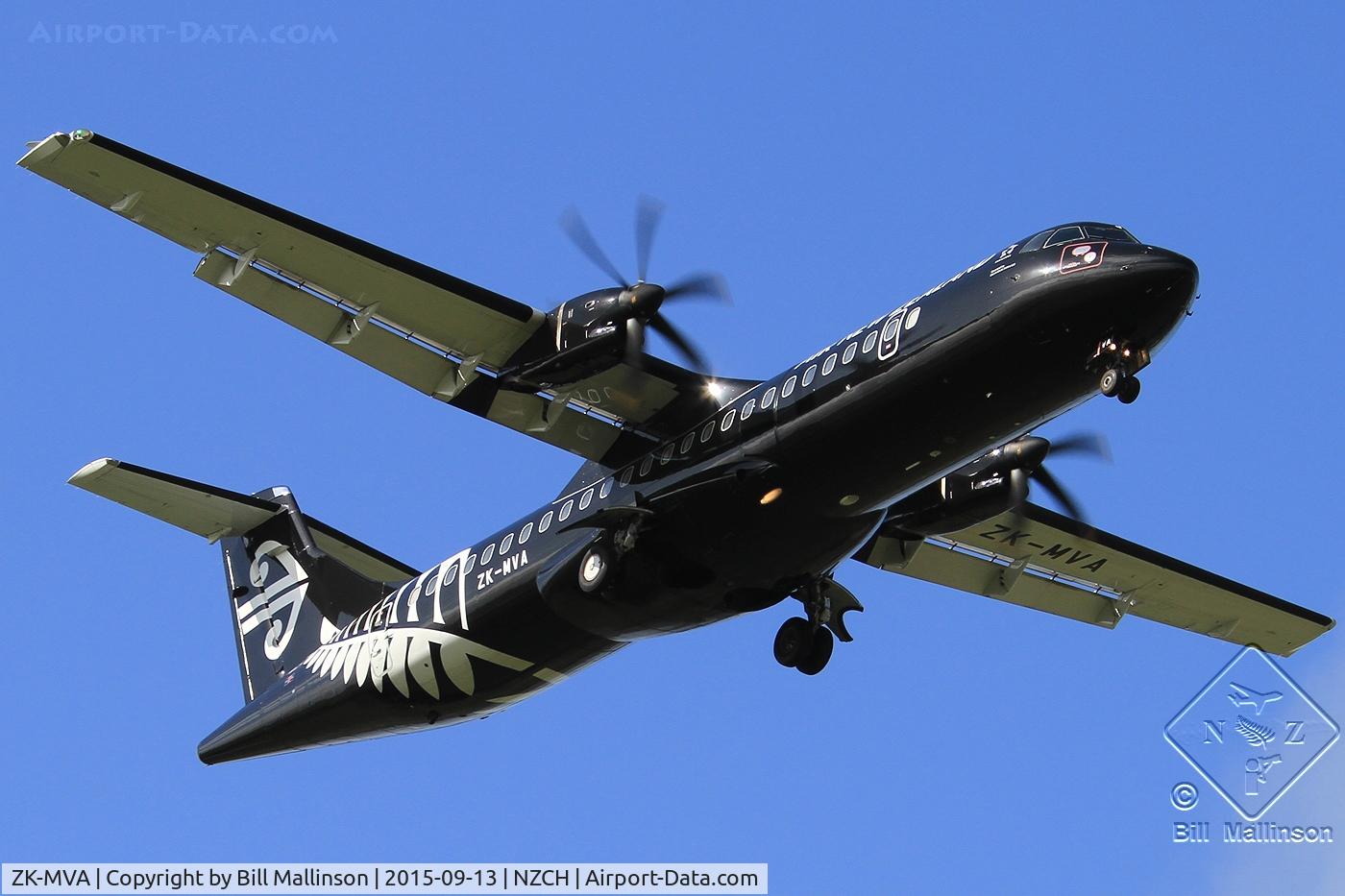 ZK-MVA, 2012 ATR 72-600 (72-212A) C/N 1051, finals to 20