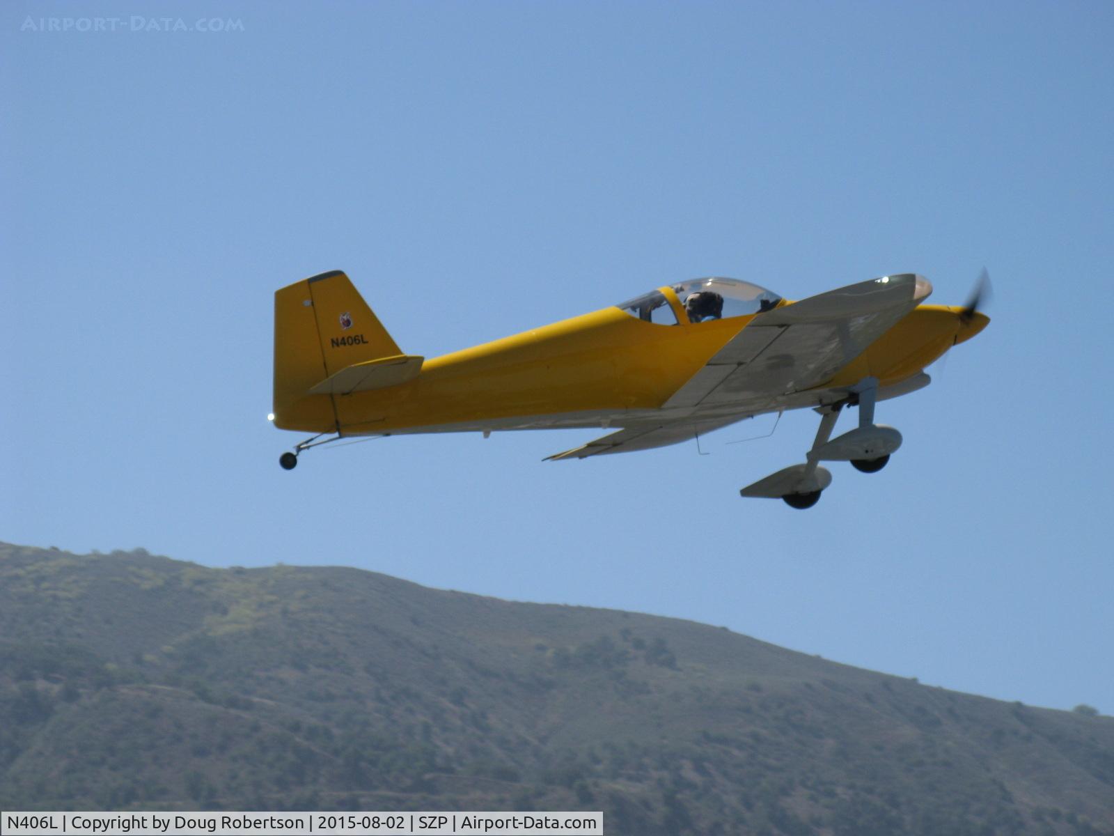 N406L, 2008 Vans RV-6 C/N 936, Provo PROVO 6, Lycoming O-320 160 Hp, takeoff climb, Rwy 22, another Young Eagles Flight