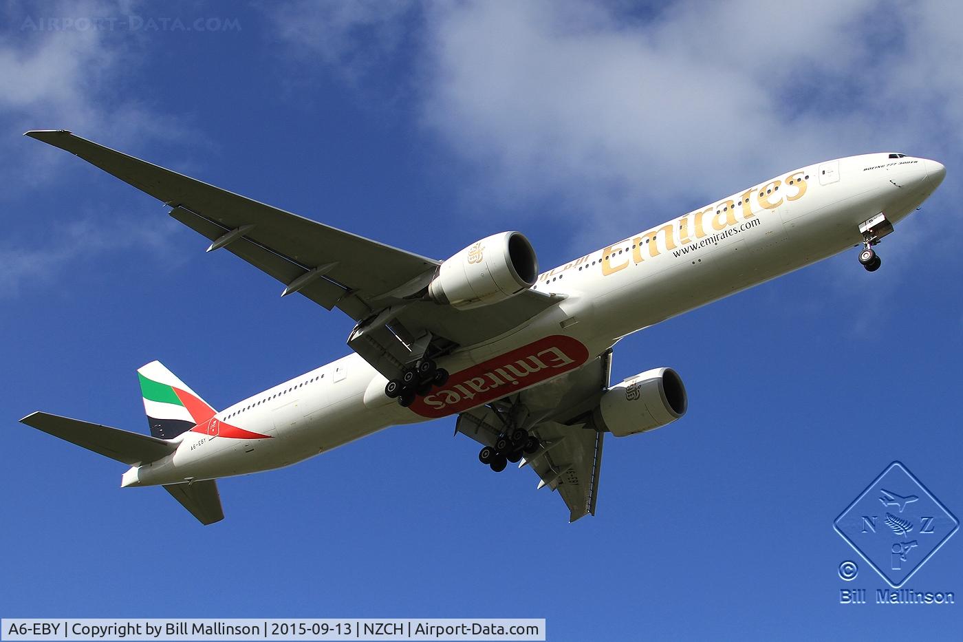 A6-EBY, 2007 Boeing 777-36N/ER C/N 33864, in from DXB-BKK-SYD as EK418