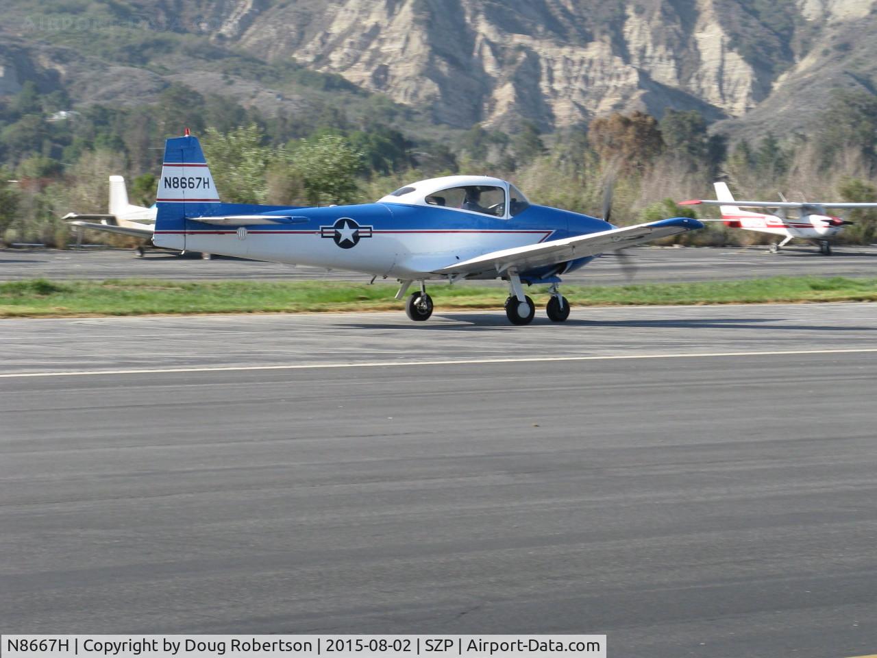 N8667H, 1947 North American Navion C/N NAV-4-667, 1947 North American NAVION, Continental IO-520 285 Hp upgrade, landing roll from morning test flight. This pilot ALWAYS does a solo test flight BEFORE taking Young Eagles for rides. Bravo Zulu to Dave!