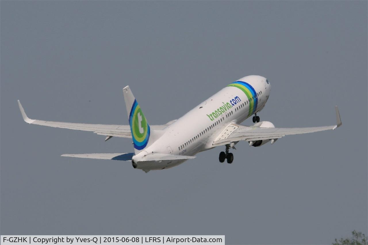 F-GZHK, 2014 Boeing 737-8K2 C/N 37790, Boeing 737-8K2, Take-off rwy 03, Nantes-Atlantique airport (LFRS-NTE)