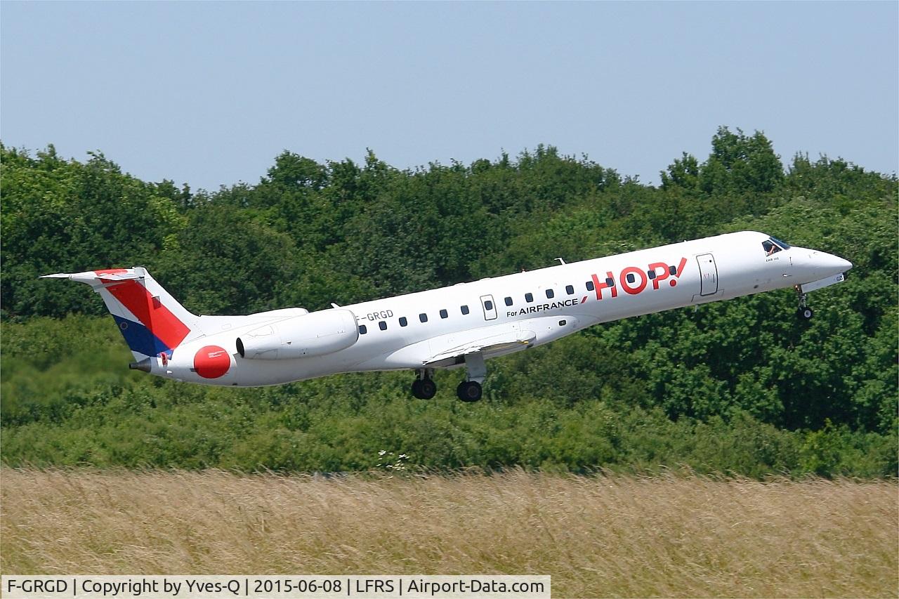 F-GRGD, 1998 Embraer EMB-145EU (ERJ-145EU) C/N 145043, Embraer EMB-145EU, Take-off rwy 03, Nantes-Atlantique airport (LFRS-NTE)
