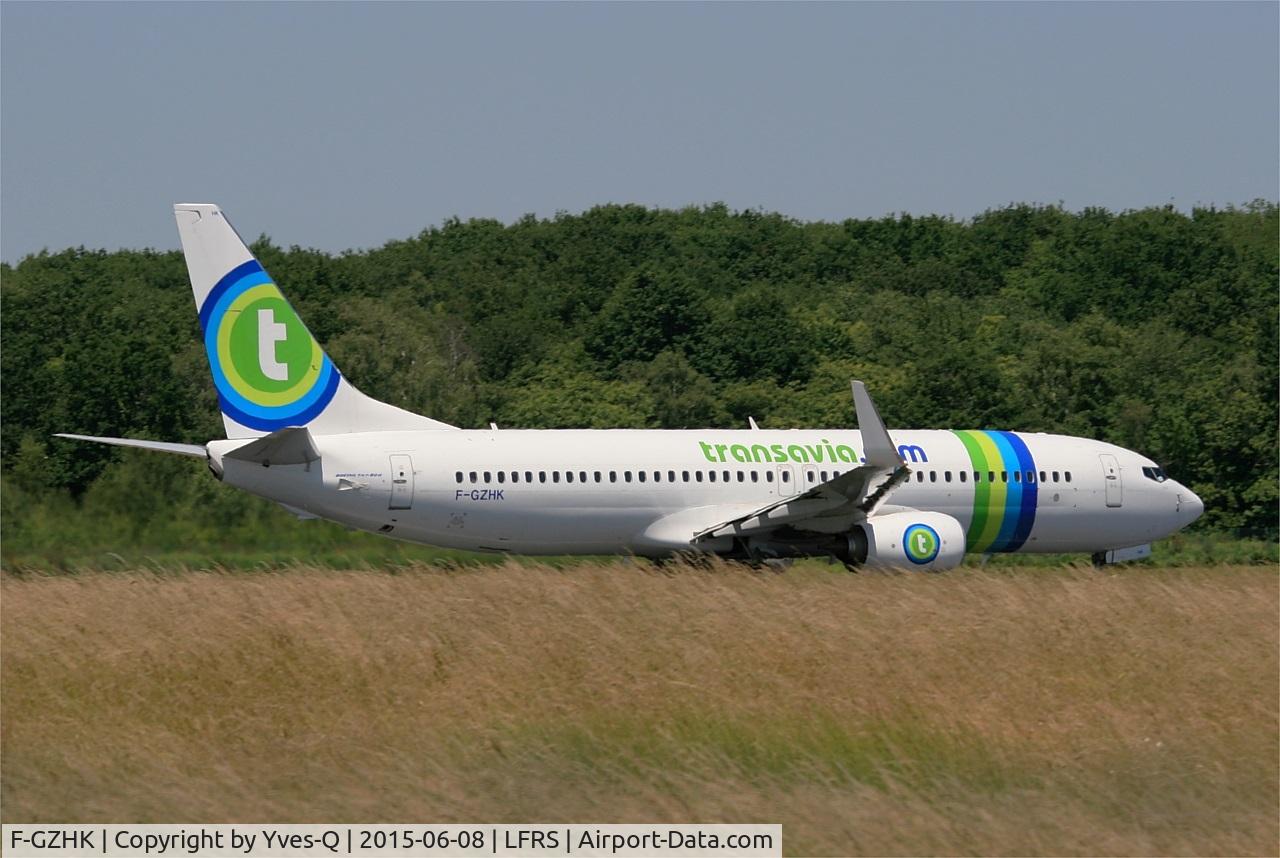 F-GZHK, 2014 Boeing 737-8K2 C/N 37790, Boeing 737-8K2, Take-off run rwy 03, Nantes-Atlantique airport (LFRS-NTE)