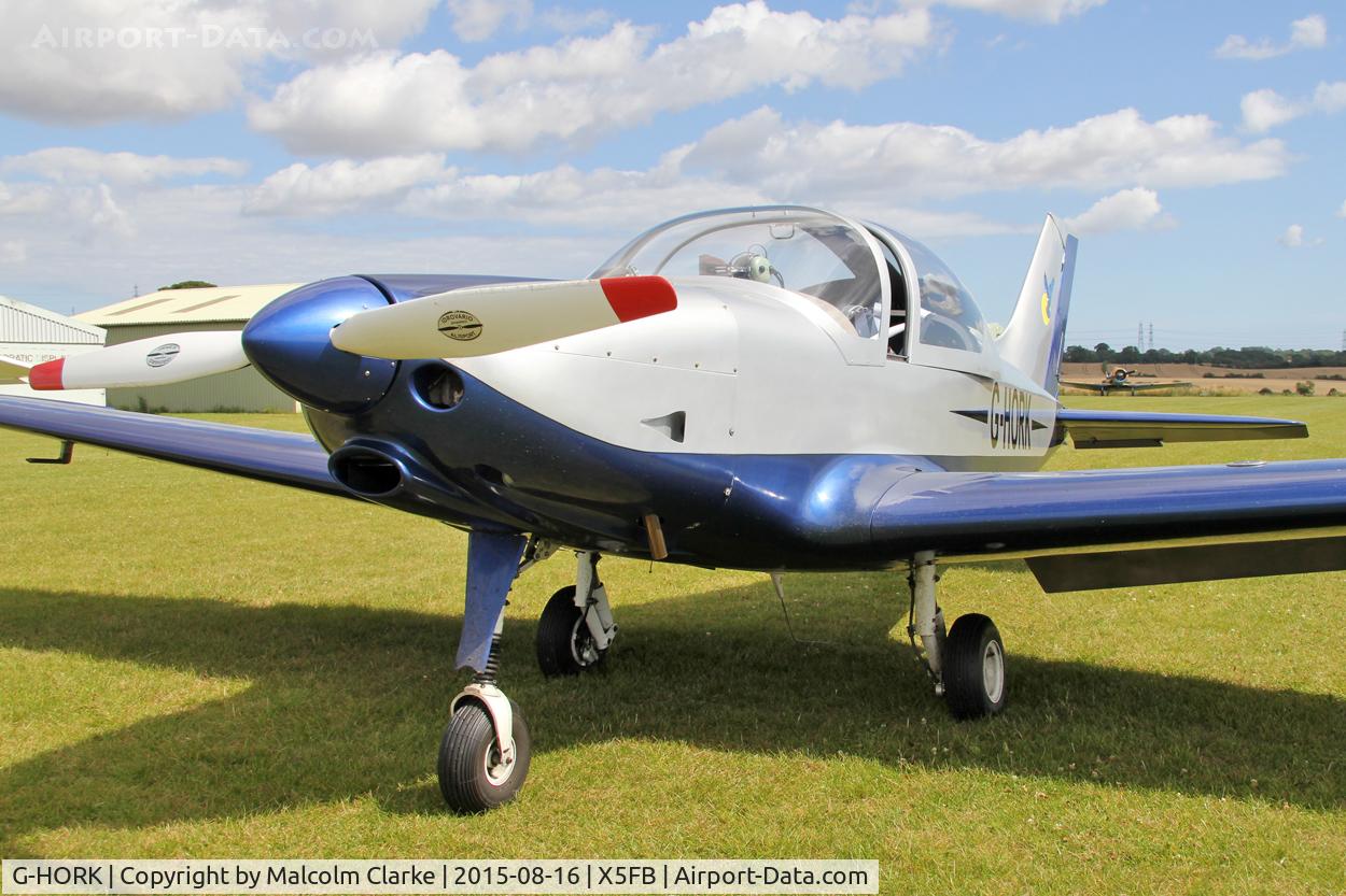 G-HORK, 2007 Alpi Aviation Pioneer 300 Hawk C/N PFA 330A-14741, Alpi Aviation Pioneer 300 Hawk, Fishburn Airfield, August 16th 2015.