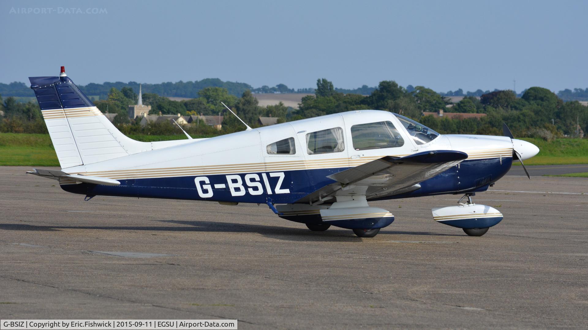 G-BSIZ, 1979 Piper PA-28-181 Cherokee Archer II C/N 28-7990377, 2. G-BSIZ visiting The Imperial War Museum, Duxford, Cambridgeshire.