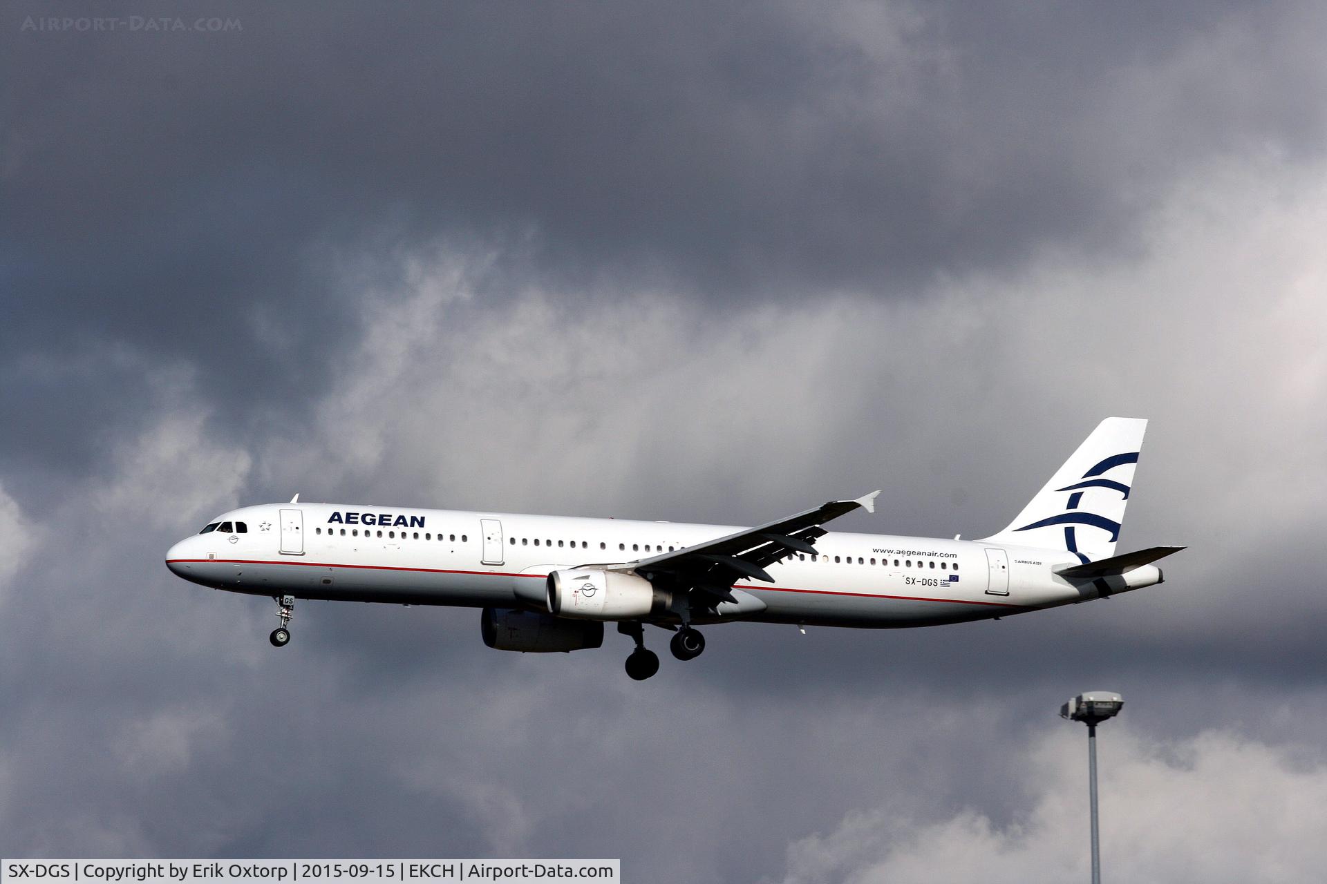 SX-DGS, 2001 Airbus A321-231 C/N 1428, SX-DGS landing rw 22L