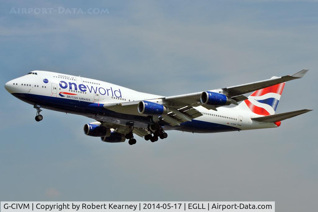 G-CIVM, 1997 Boeing 747-436 C/N 28700, On short finals at LHR