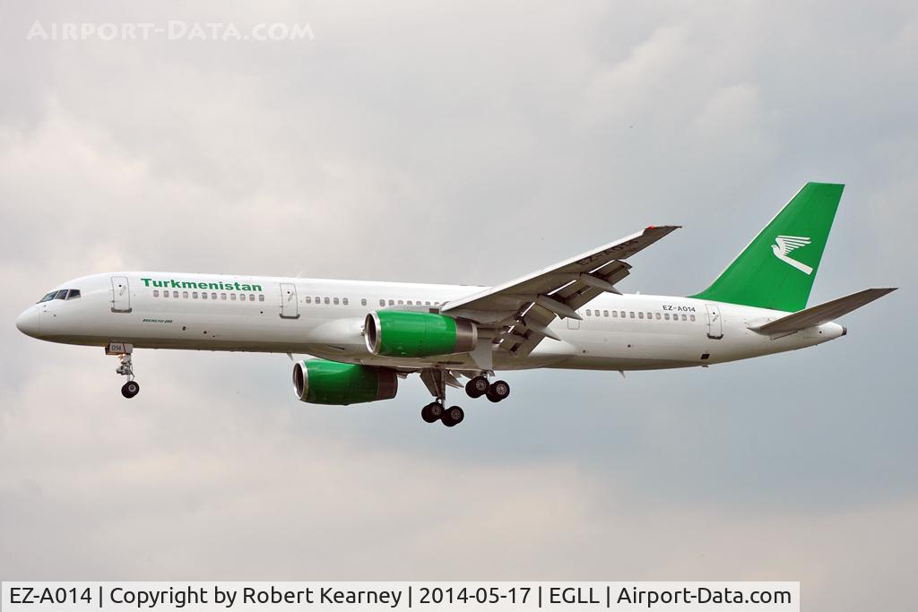 EZ-A014, 2001 Boeing 757-22K C/N 30863, On short finals at LHR