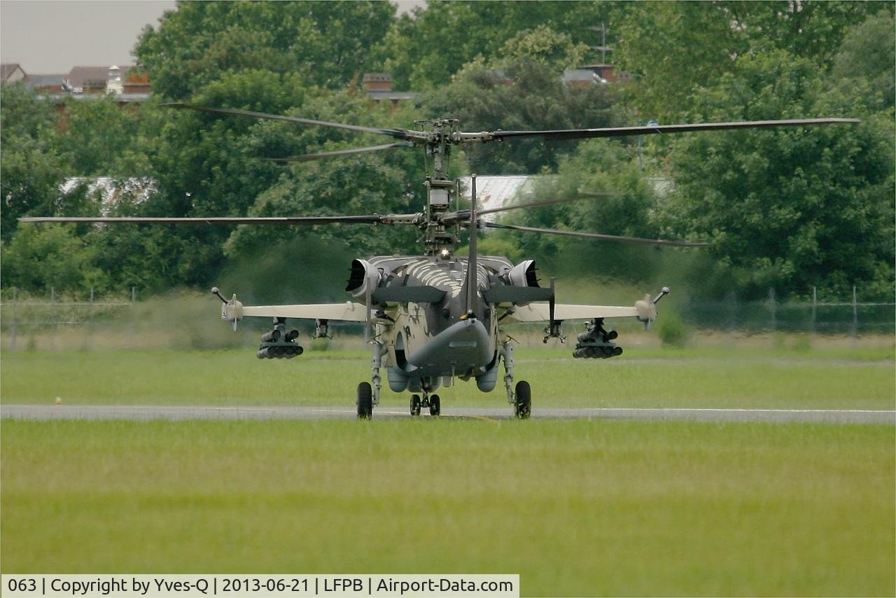 063, Kamov Ka-52 Alligator C/N 3538264800003, Kamov Ka-52 Alligator, Run up engines, Paris-Le Bourget (LFPB-LBG) Air Show 2013