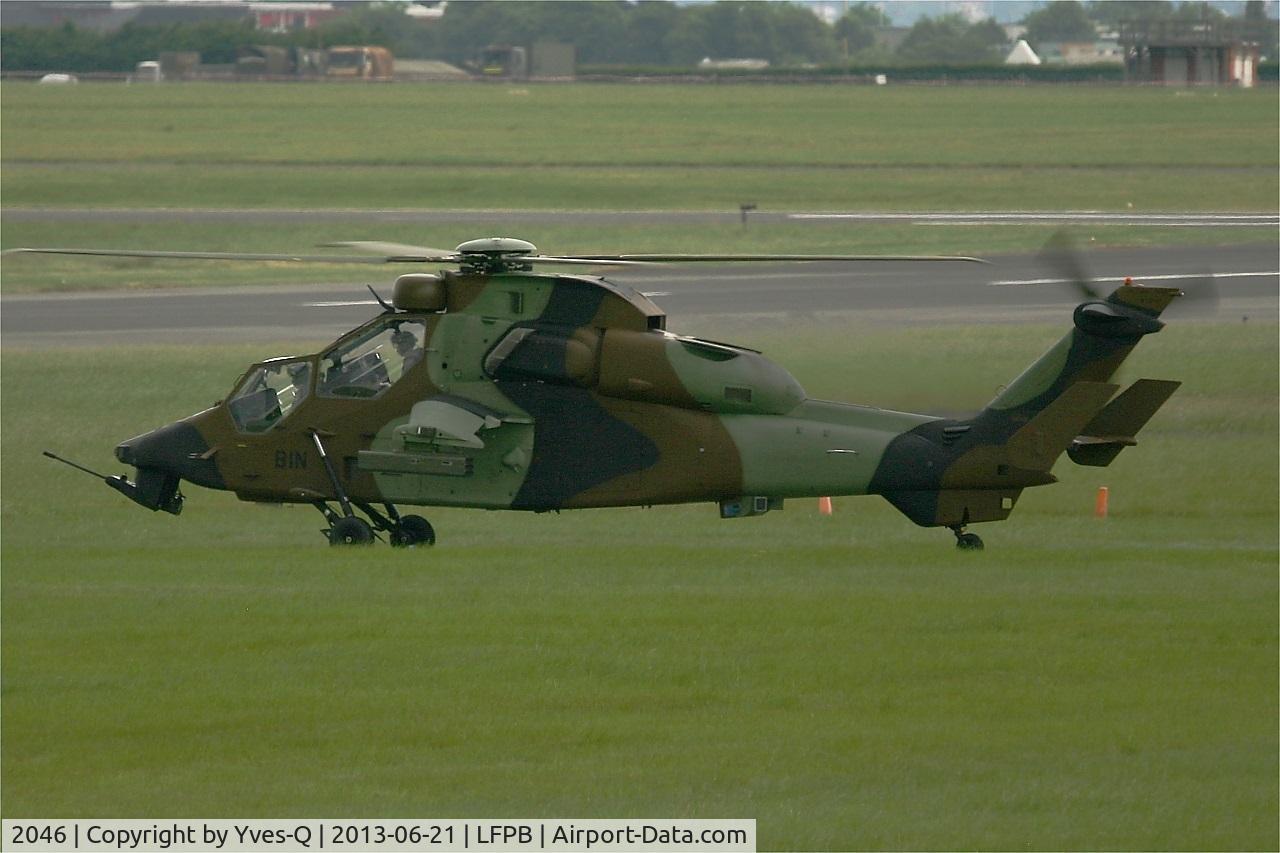 2046, Eurocopter EC-665 Tigre HAP C/N 2046, French Army (ALAT) Eurocopter EC-665 Tigre HAP, Holding point prior take-off, Paris-Le Bourget (LFPB-LBG) Air Show 2013