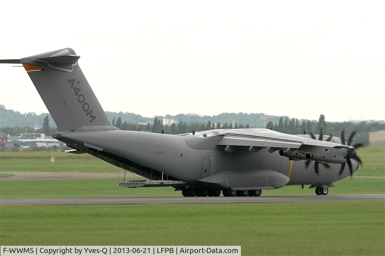 F-WWMS, 2010 Airbus A400M Atlas C/N 003, Airbus Military A-400M Atlas, Loading ramp open, Paris-Le Bourget Air Show 2013