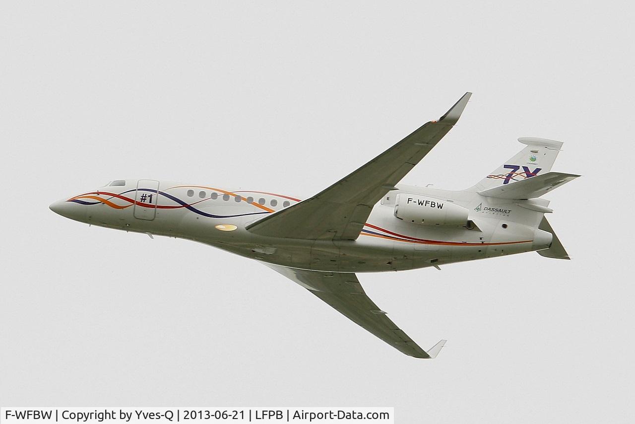 F-WFBW, 2005 Dassault Falcon 7X C/N 001, Dassault Falcon 7X, On display , Paris-Le Bourget (LFPB-LBG) Air Show 2013