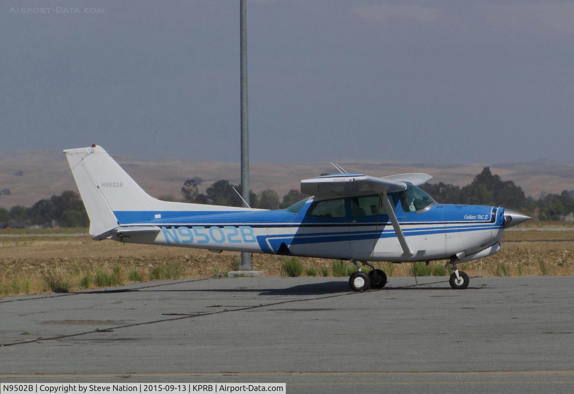 N9502B, 1981 Cessna 172RG Cutlass RG C/N 172RG0839, Locally-based 1981 Cessna 172RG Cutlass on visitor's ramp @ Paso Robles Municipal Airport, CA