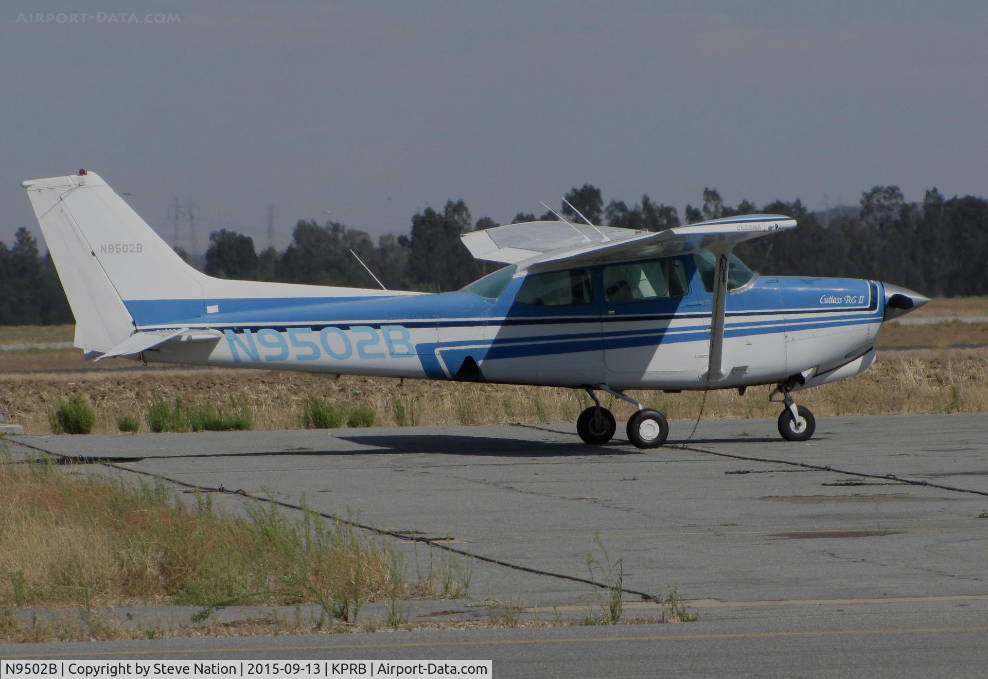 N9502B, 1981 Cessna 172RG Cutlass RG C/N 172RG0839, Locally-based 1981 Cessna 172RG Cutlass on visitor's ramp @ Paso Robles Municipal Airport, CA