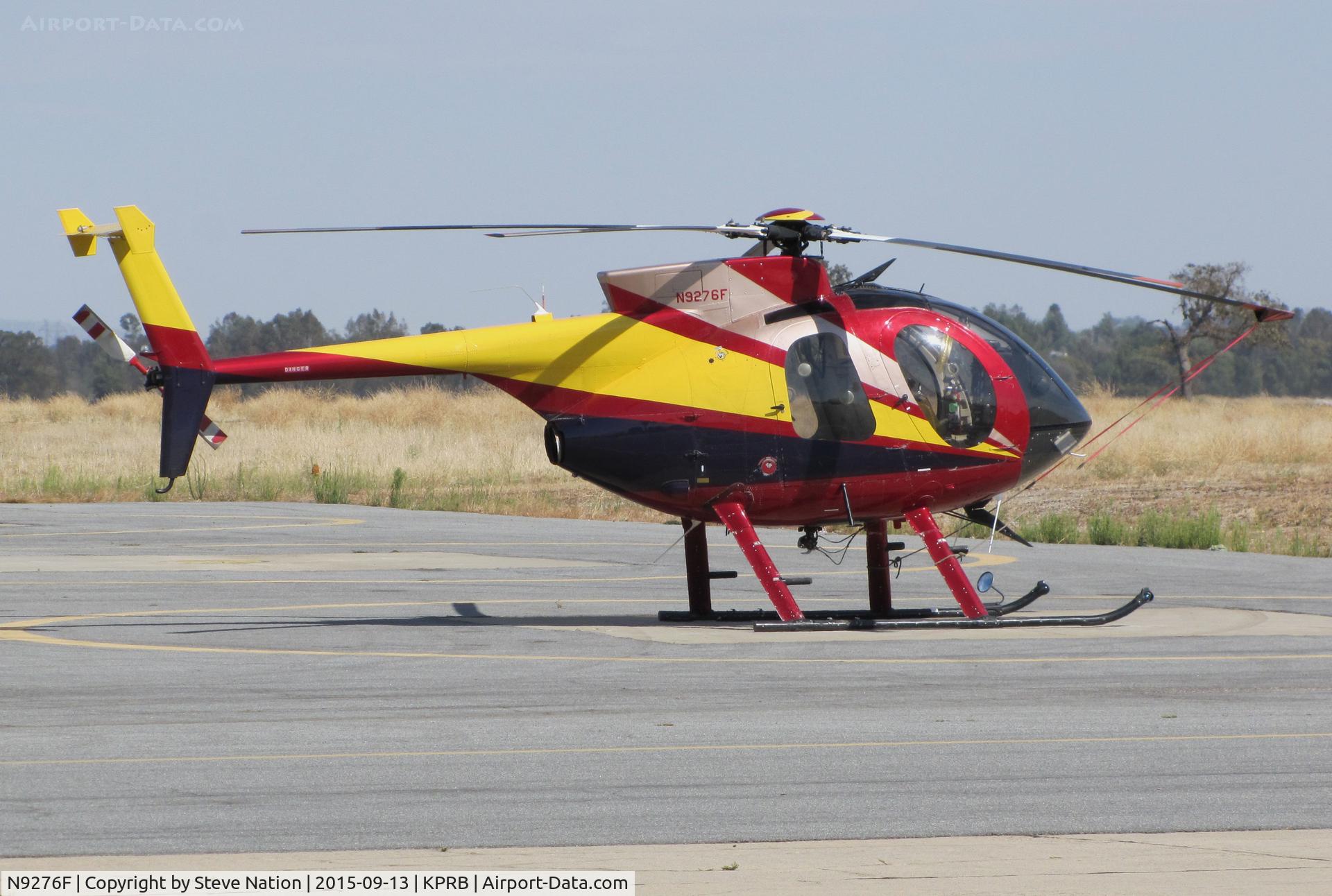 N9276F, 1978 Hughes 369D C/N 180254D, Sun West (Anaheim, CA) 1978 Hughes 369D visiting @ Paso Robles Municipal Airport, CA