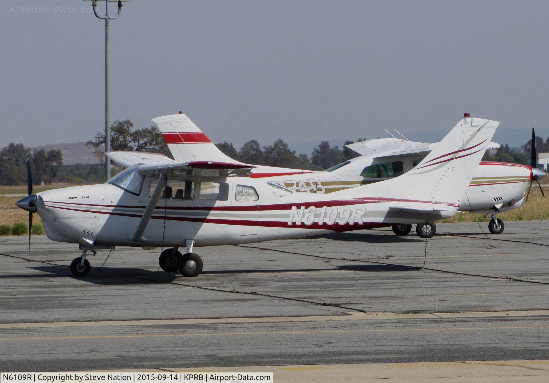 N6109R, 1965 Cessna T210F Turbo Centurion C/N T210-0009, 1965 Cessna T210F visiting @ Paso Robles Municipal Airport, CA