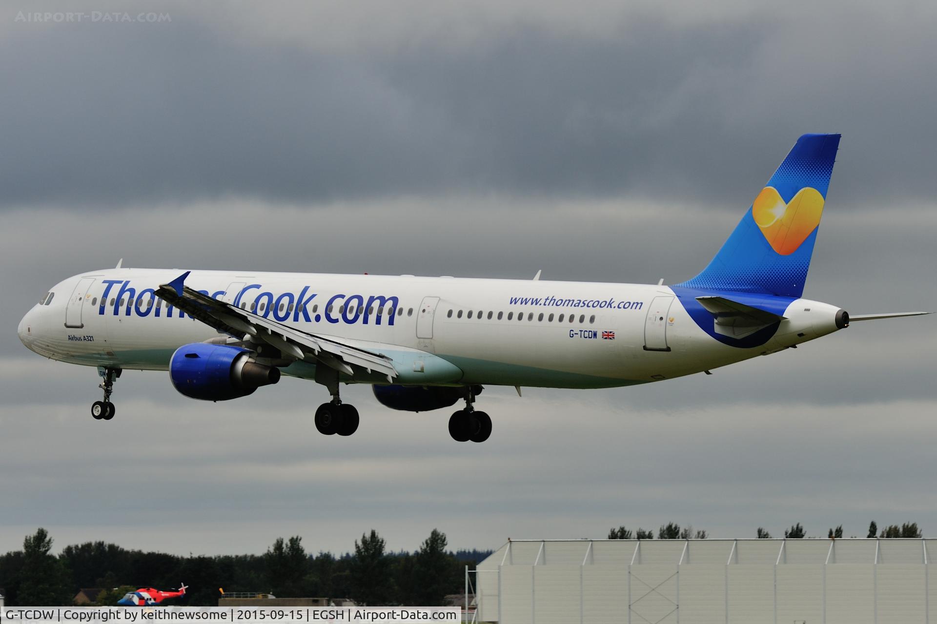 G-TCDW, 2003 Airbus A321-211 C/N 1921, Welcome visitor.