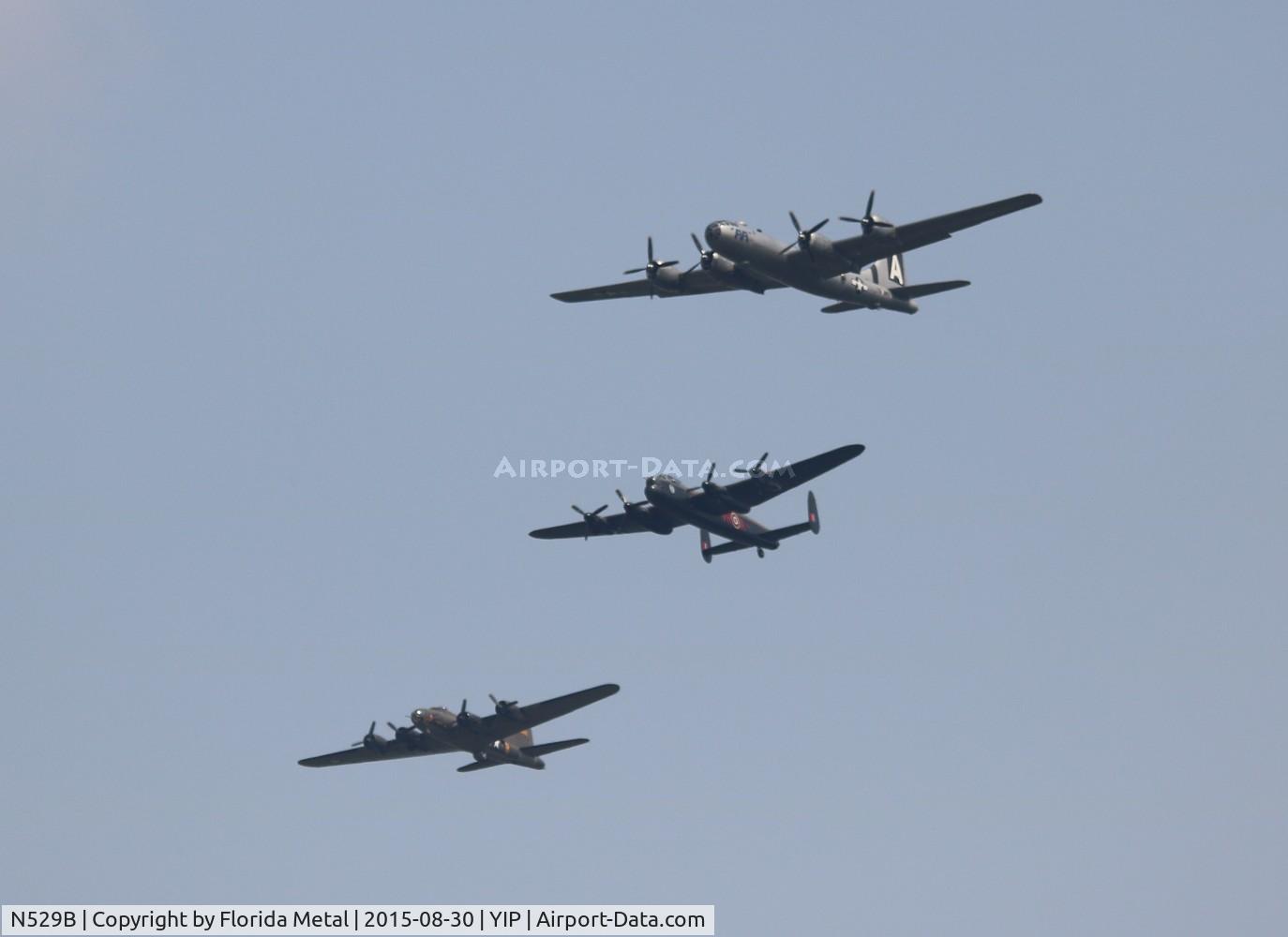 N529B, 1944 Boeing B-29A-60-BN Superfortress C/N 11547, Fifi B-29 with Lancaster and B-17