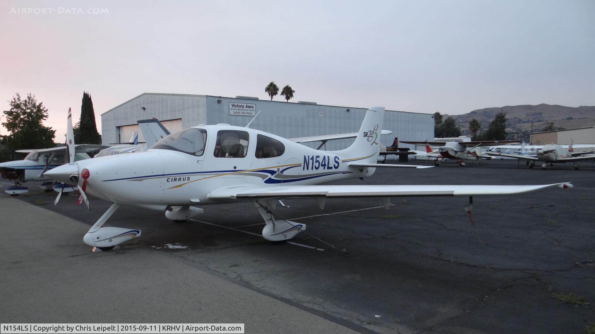N154LS, 2004 Cirrus SR22 G2 C/N 1240, Orange Grove Management CO LLC (Louisville, KY) 2004 Cirrus SR22 getting maintence done at Victory Aero at Reid Hillview Airport, San Jose, CA.