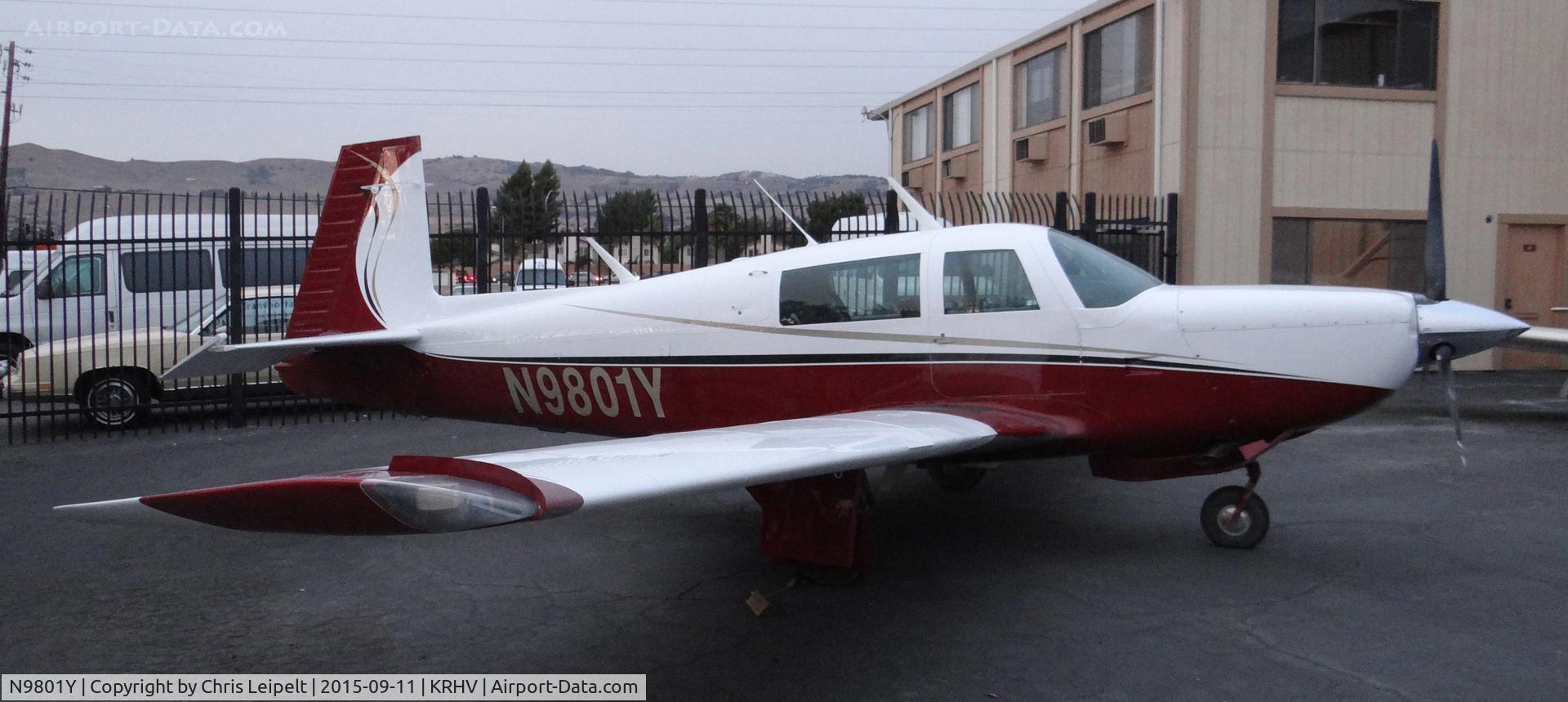 N9801Y, 1981 Mooney M20K C/N 25-0526, Locally-based 1981 Mooney M20K for sale with Lafferty Aircraft Sales at Reid Hillview Airport, San Jose, CA.
