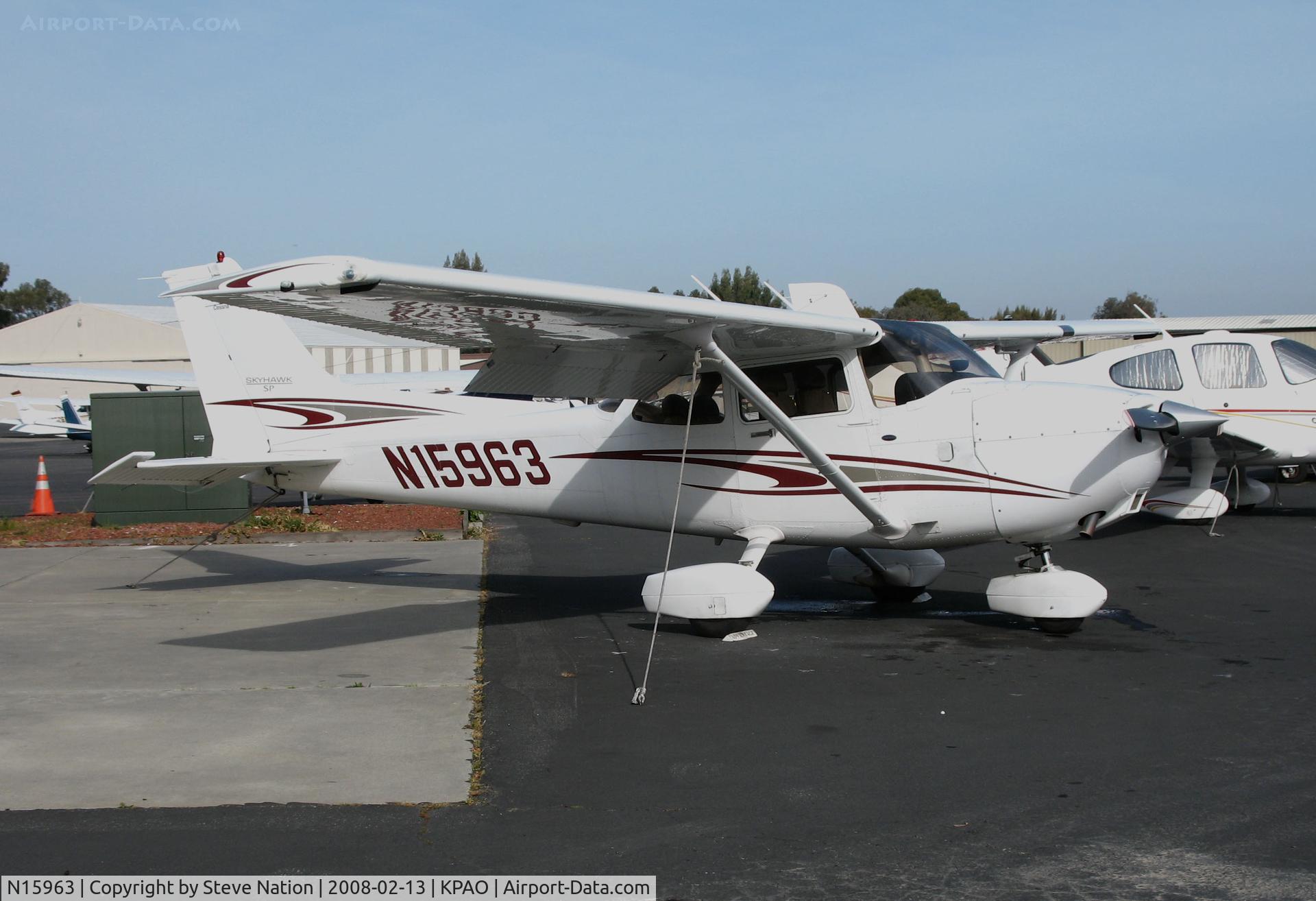 N15963, 2005 Cessna 172S C/N 172S9904, Advantage Aviation 2005 Cessna 172S @ Palo Alto Airport, CA Home Base with word 