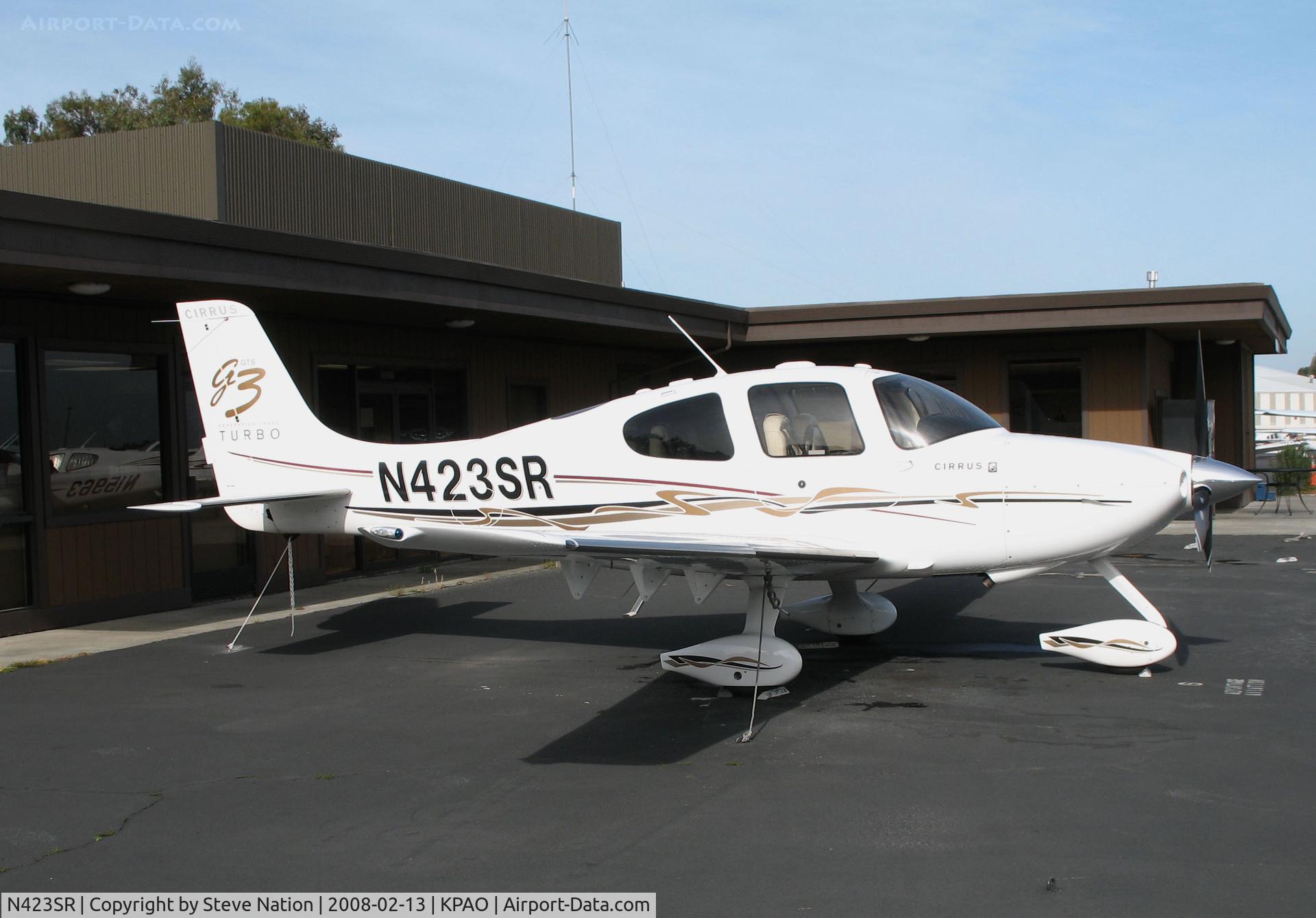 N423SR, 2007 Cirrus SR22 G3 GTS Turbo C/N 2459, Locally-Based 2007 Cirrus SR22 @ Palo Alto Airport, CA