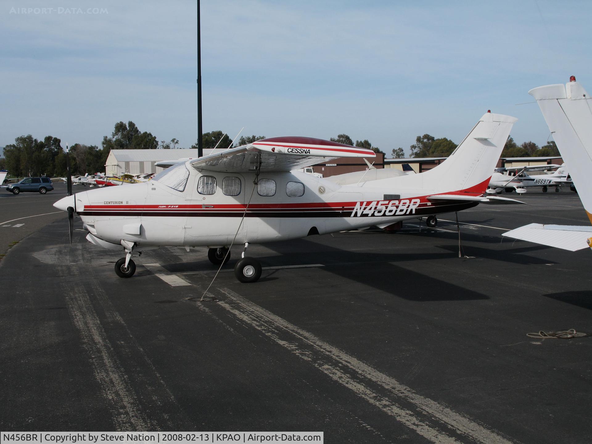 N456BR, 1981 Cessna P210N Pressurised Centurion C/N P21000717, 1981 Cessna P210N @ Palo Alto Airport, CA