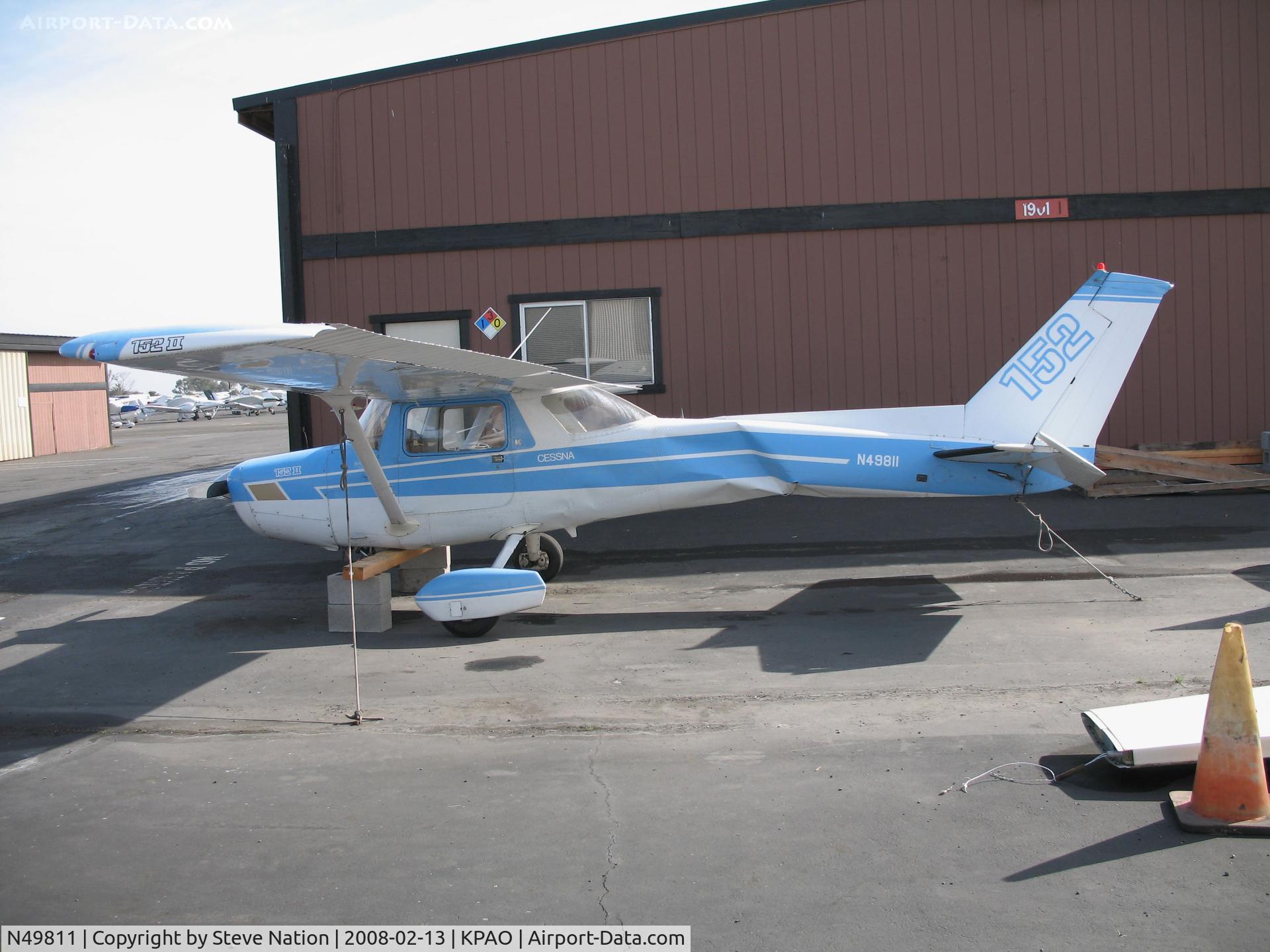 N49811, 1978 Cessna 152 C/N 15281332, This locally-based 1978 Cessna 152 suffered substantial damage after complete loss of power at 500 feet while operating from Palo Alto Airport, CA