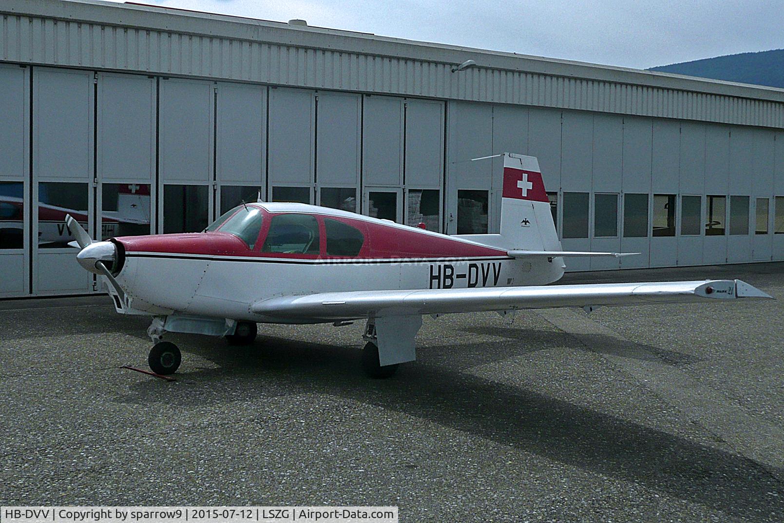 HB-DVV, 1961 Mooney M20B Mark 21 C/N 1831, Waiting to be brushed up. Deregistered 2016-08-02. Now D-EXVV.