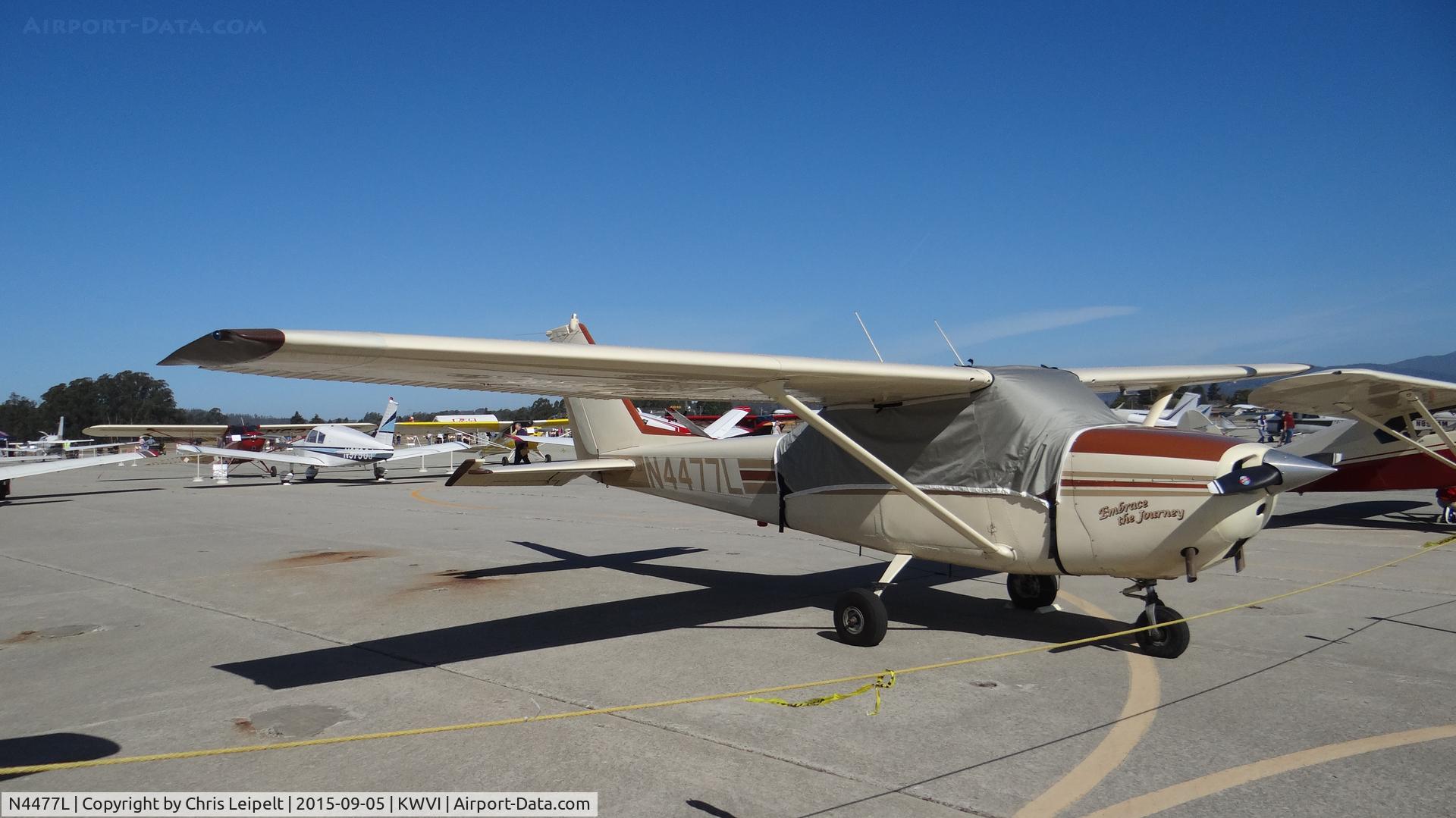 N4477L, 1966 Cessna 172G C/N 17254572, 1966 Cessna 172G on display at the 2015 Watsonville Fly In.