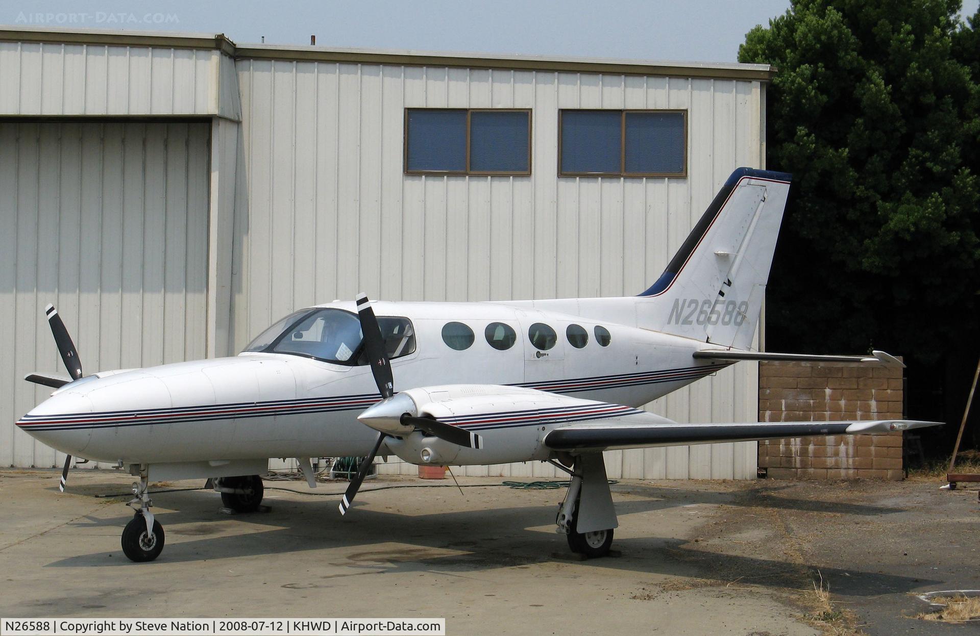 N26588, 1980 Cessna 421C Golden Eagle C/N 421C0835, Locally-Based 1980 Cessna 421C @ Hayward Executive Airport, CA