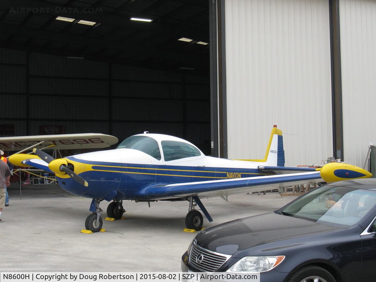 N8600H, 1947 North American Navion (NA-145) C/N NAV-4-565, 19477 North American NAVION, Continental E-185-9 205 Hp for takeoff rating
