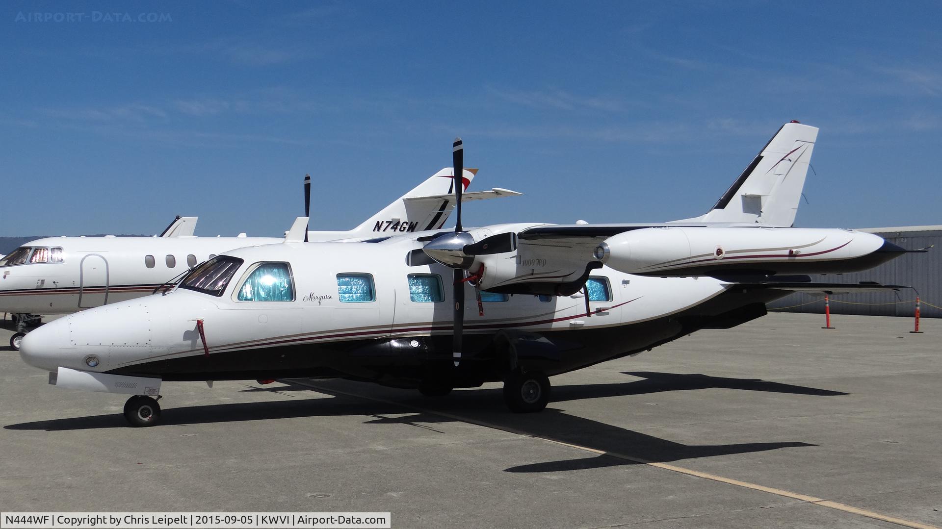 N444WF, 1982 Mitsubishi MU-2B-60 Marquise C/N 1551 S.A., Mitsubishi MU-2B from nearby South County Airport (San Martin) on display at the 2015 Watsonville Fly In.