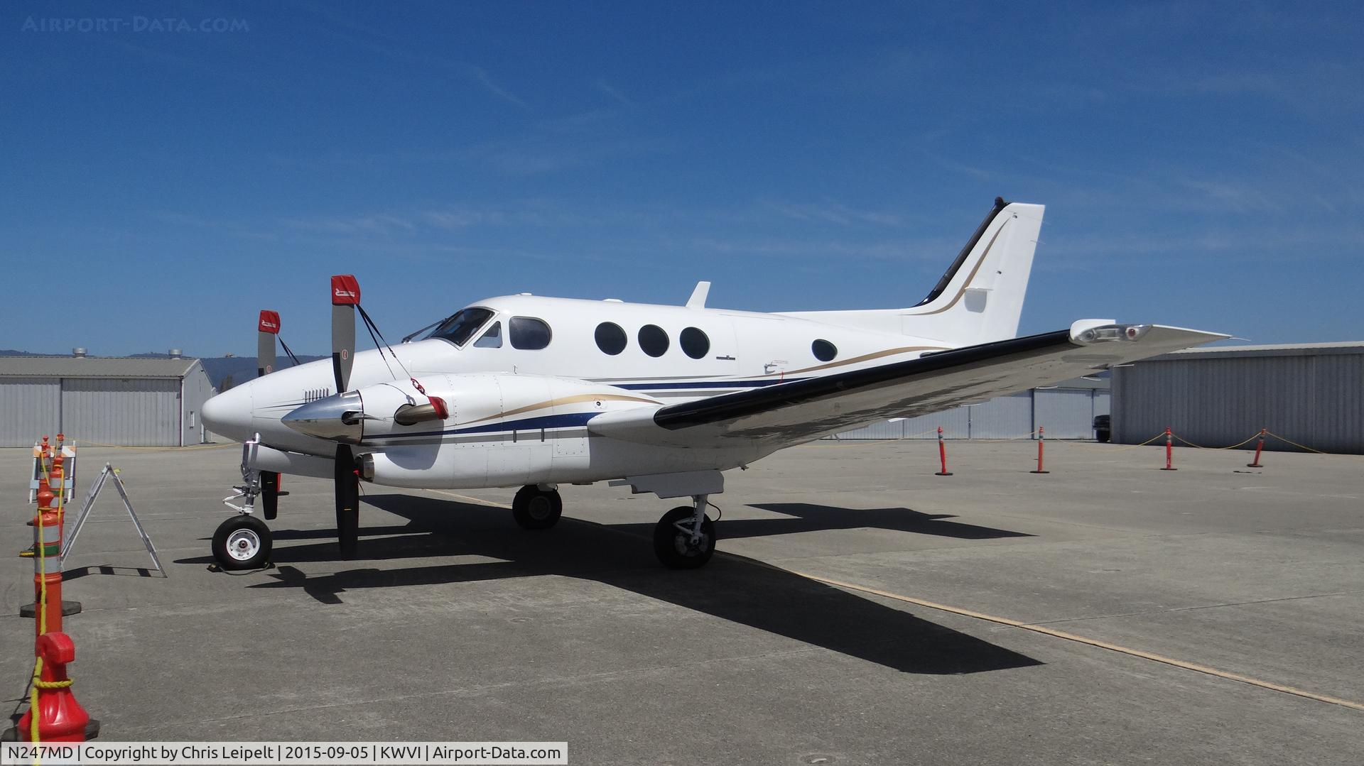N247MD, Beech C90A King Air C/N LJ1244, Beech King Air C90A on display at the 2015 Watsonville Fly In.