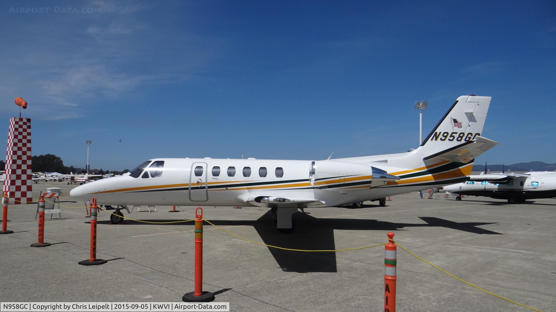 N958GC, 2002 Cessna 550 Citation II C/N 550-1016, 2002 Cessna 550 (Citation II) on display at the 2015 Watsonville Fly In.