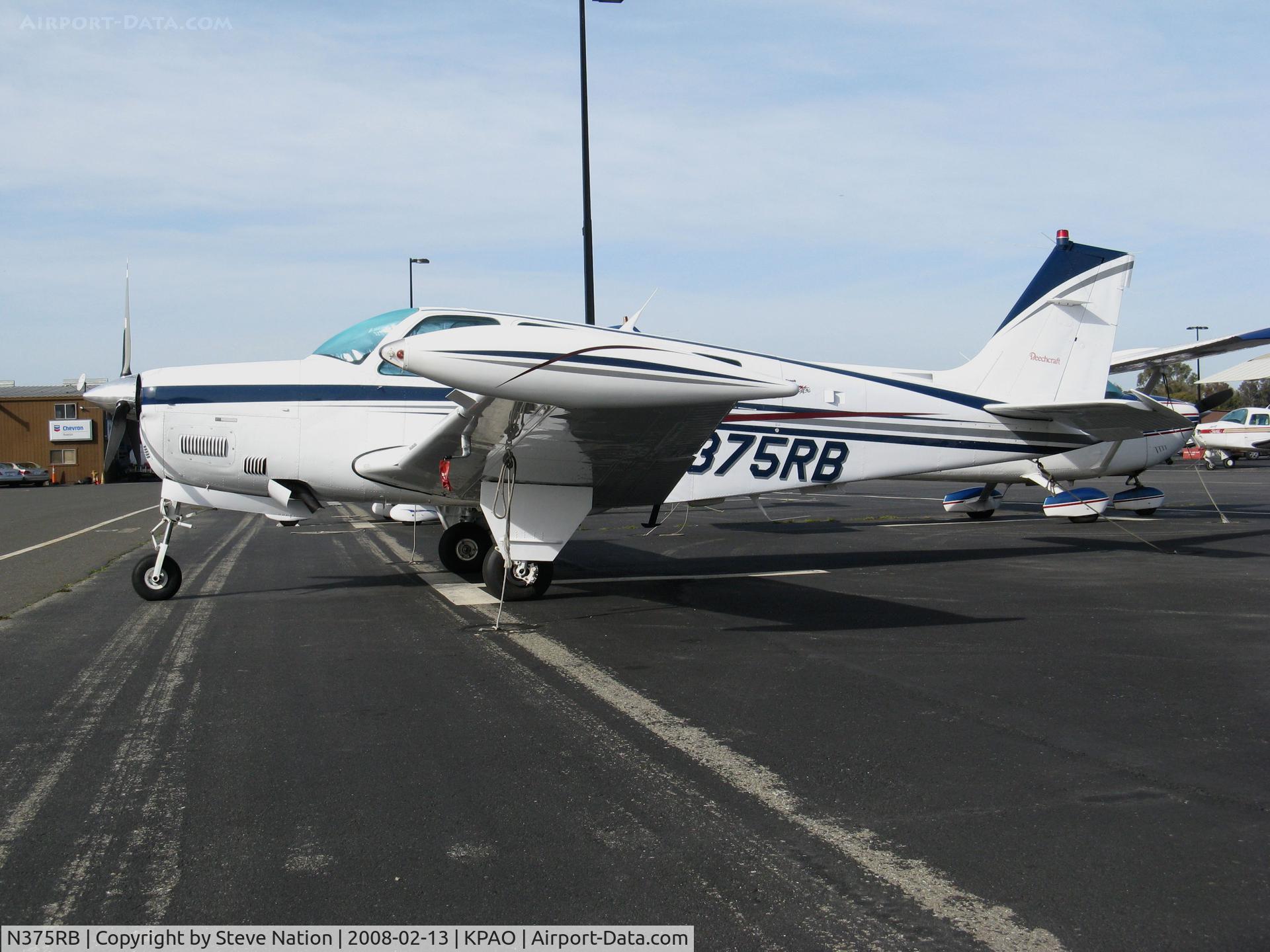 N375RB, 1998 Raytheon Aircraft Company A36 Bonanza C/N E-3155, Locally-Based 1998 Raytheon A36 @ Palo Alto Airport, CA