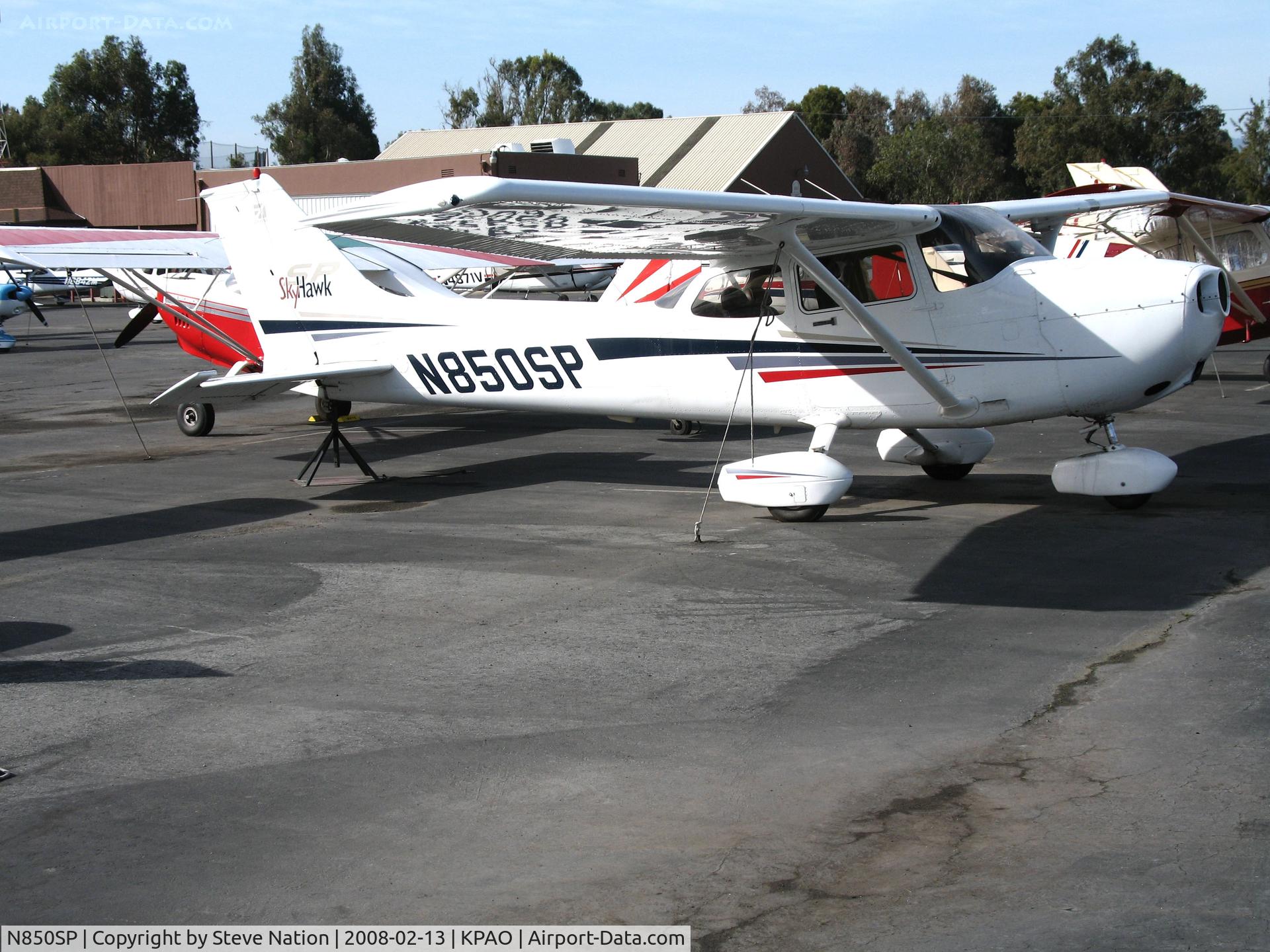 N850SP, 2001 Cessna 172S C/N 172S8758, Locally-based 2001 Cessna 172S minus prop @ Palo Alto Airport, CA