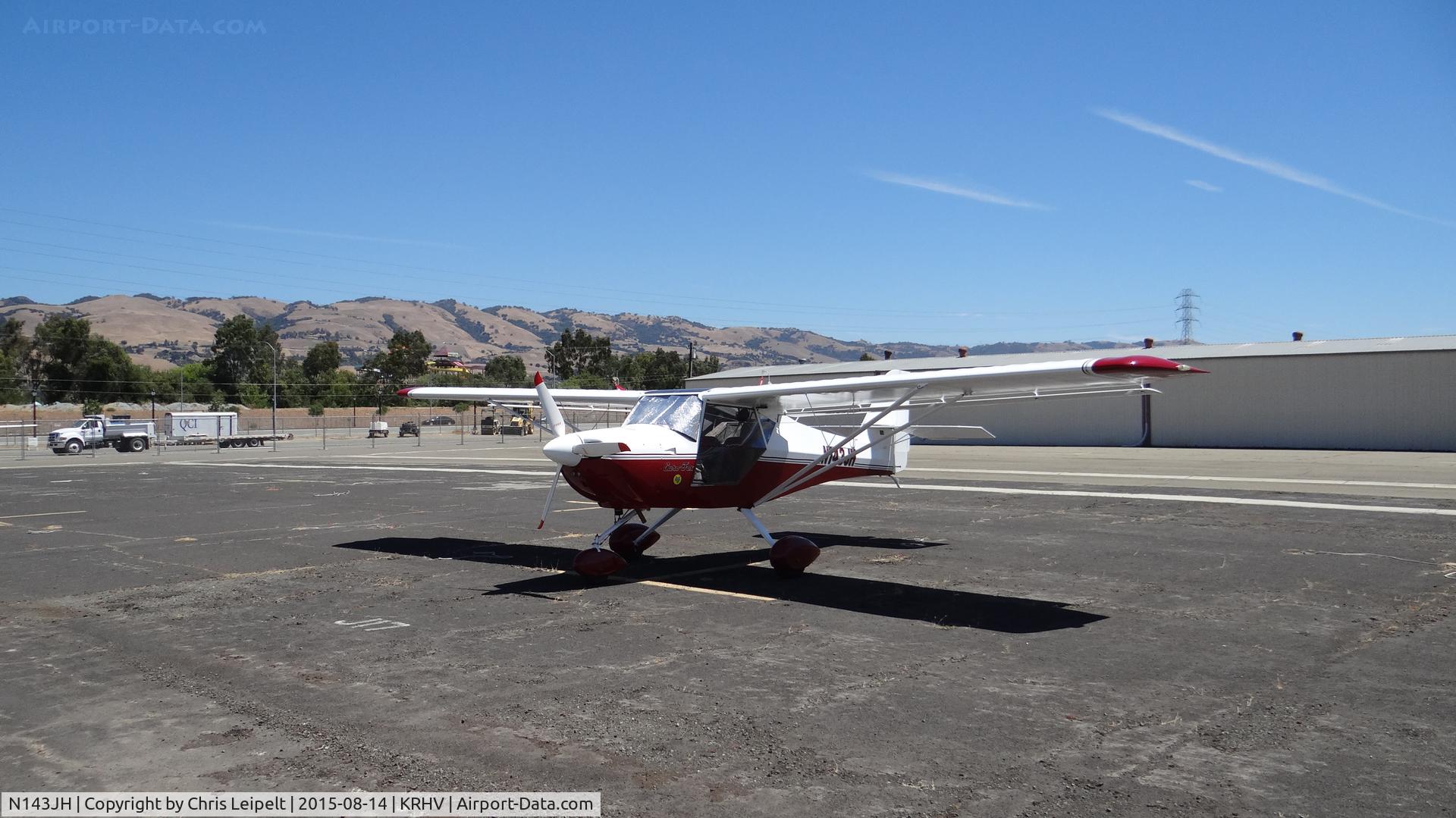 N143JH, 2006 Aeropro Eurofox LSA C/N 21106, Locally-based 2006 Eurofox sitting outside in the beat up asphalt at Reid Hillview Airport, San Jose, CA.