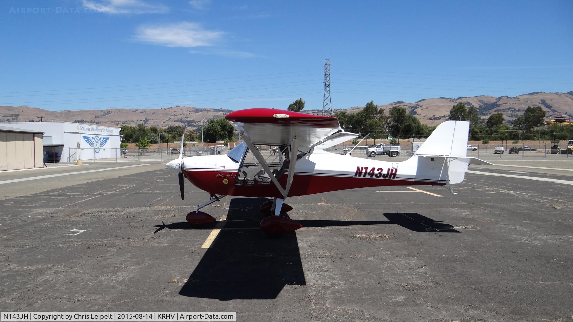 N143JH, 2006 Aeropro Eurofox LSA C/N 21106, Locally-based 2006 Eurofox sitting outside in the beat up asphalt at Reid Hillview Airport, San Jose, CA.