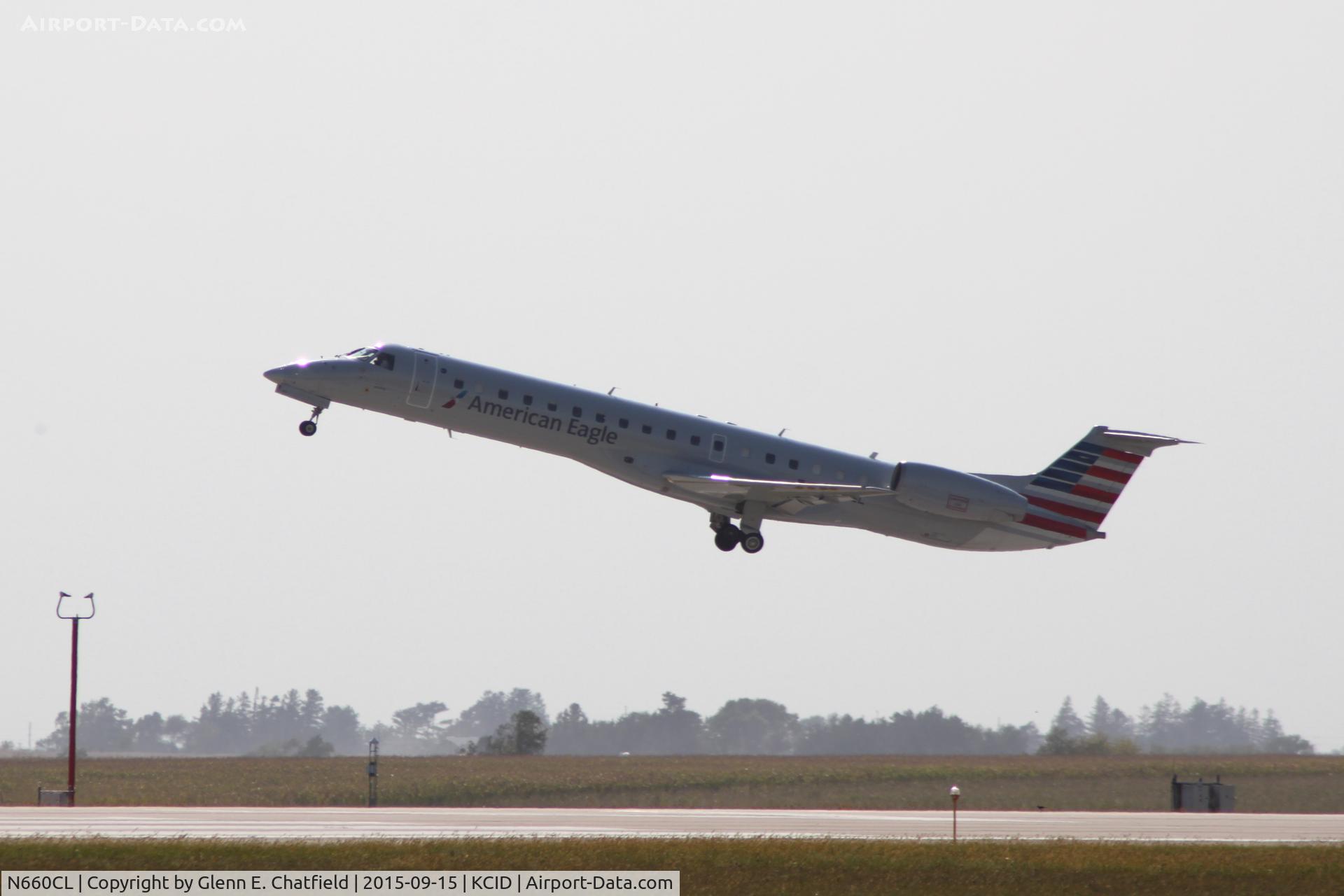 N660CL, 2003 Embraer ERJ-145LR (EMB-145LR) C/N 145764, Departing runway 13, shooting into the sun