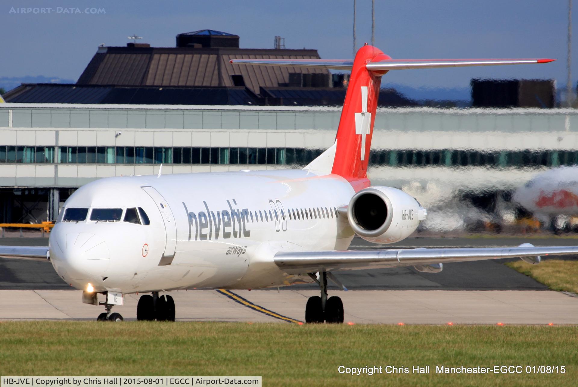 HB-JVE, 1993 Fokker 100 (F-28-0100) C/N 11459, Helvetic