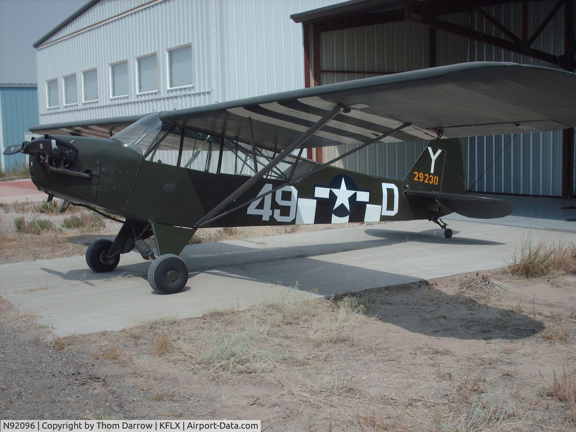 N92096, 1946 Piper J3C-65 Cub C/N 16531, Picture taken at Fallon airport