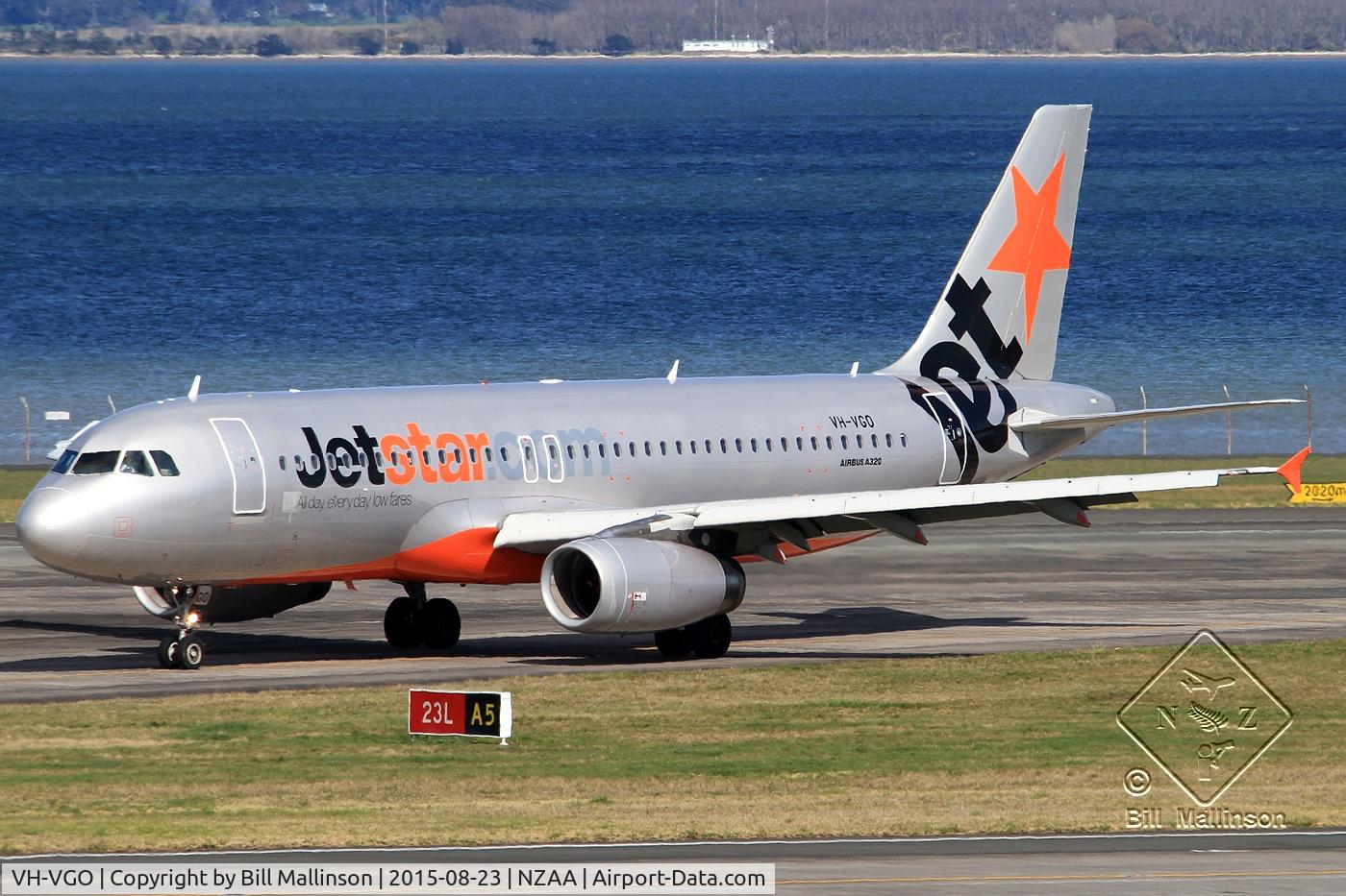 VH-VGO, 2010 Airbus A320-232 C/N 4356, in from WLG