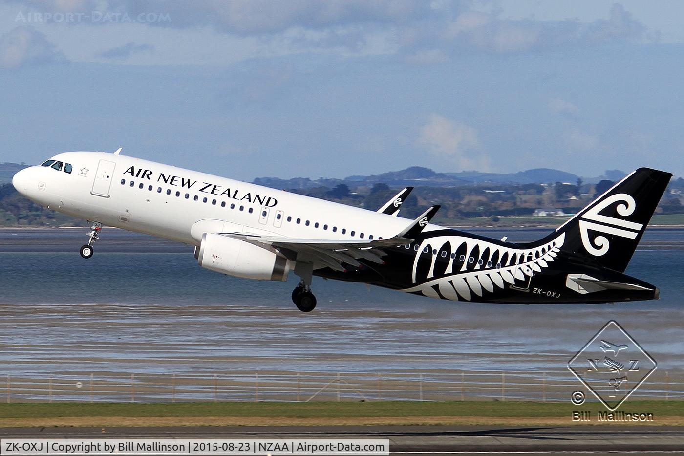ZK-OXJ, 2015 Airbus A320-232 C/N 6694, off from 05R