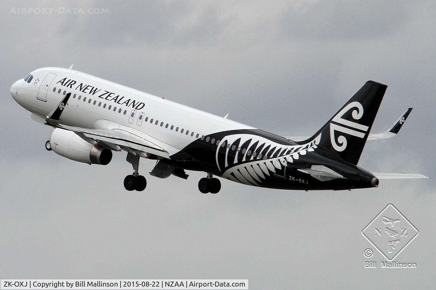 ZK-OXJ, 2015 Airbus A320-232 C/N 6694, off from 05R