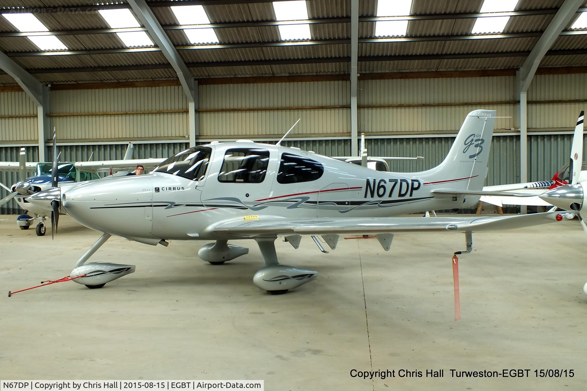 N67DP, 2008 Cirrus SR22 G3 GTS C/N 2933, at Turweston