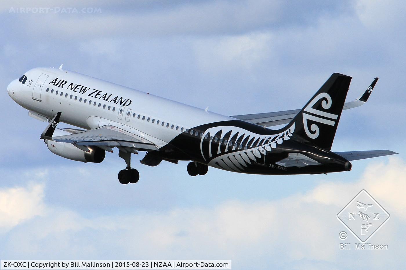 ZK-OXC, 2013 Airbus A320-232 C/N 5847, off from 05R
