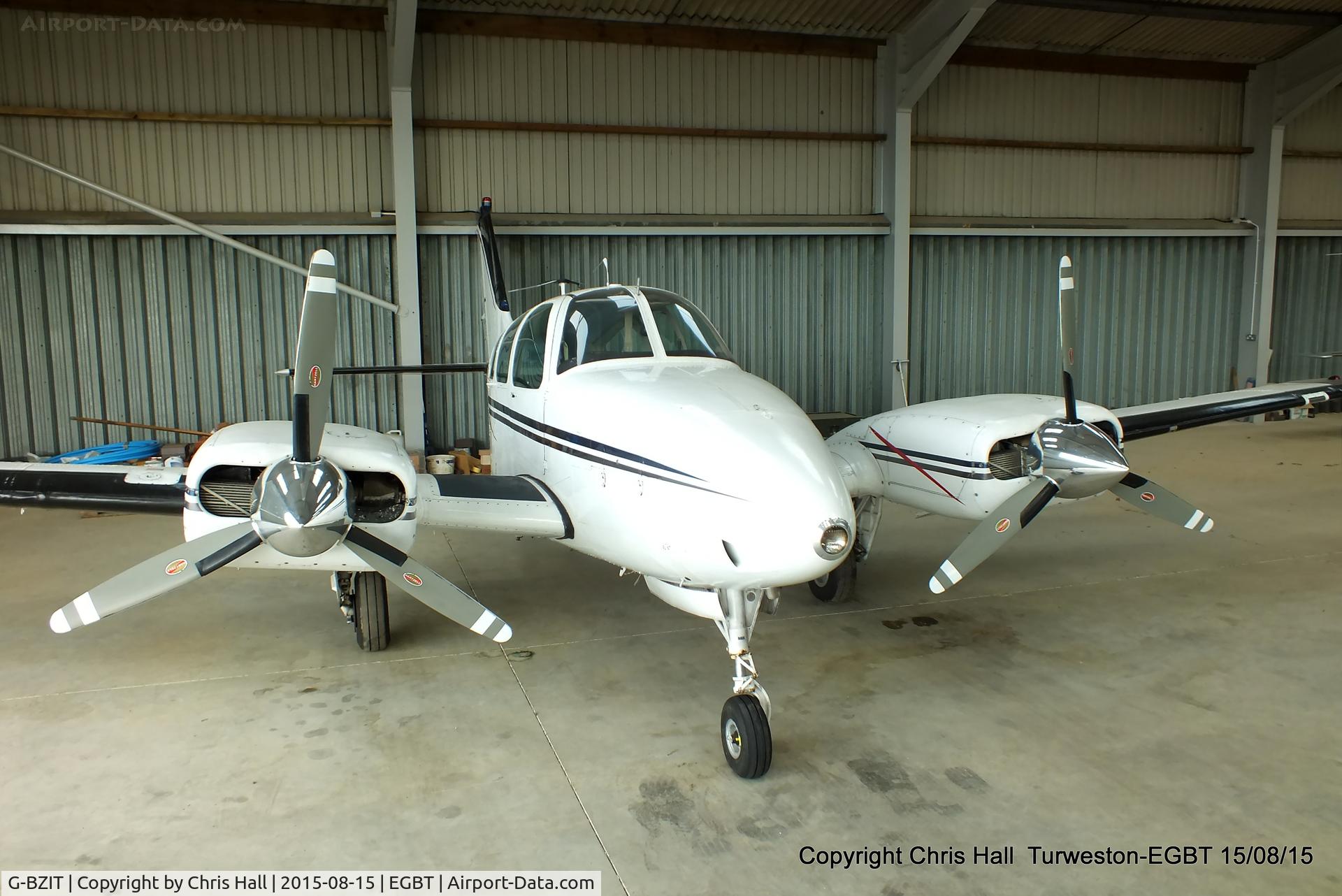 G-BZIT, 1964 Beech 95-B55 Baron Baron C/N TC-564, at Turweston