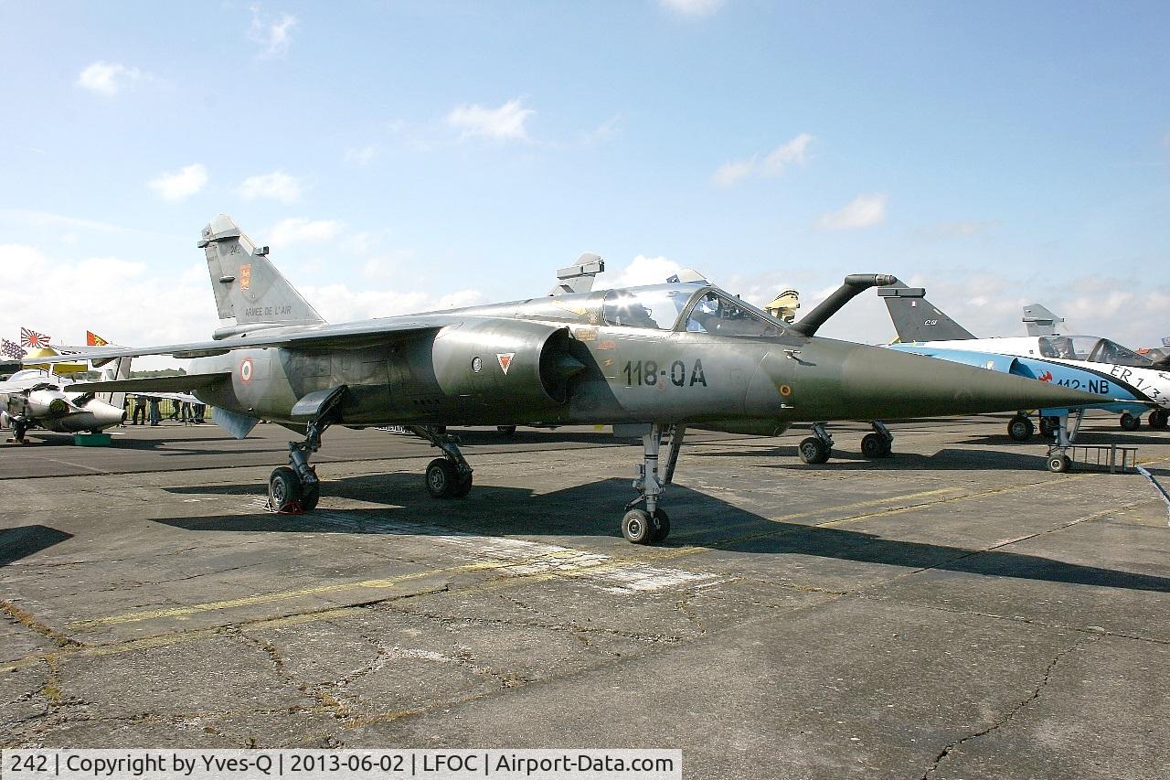 242, Dassault Mirage F.1CT C/N 242, Dassault Mirage F1CT, Static Display, Châteaudun Air Base 279 (LFOC) Open day 2013